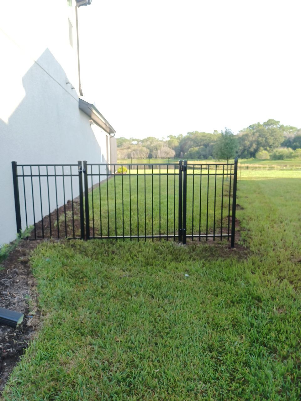 Aluminum Fence Installation using 3 Rail Aluminum Fence by Asap fence and gates, LLC