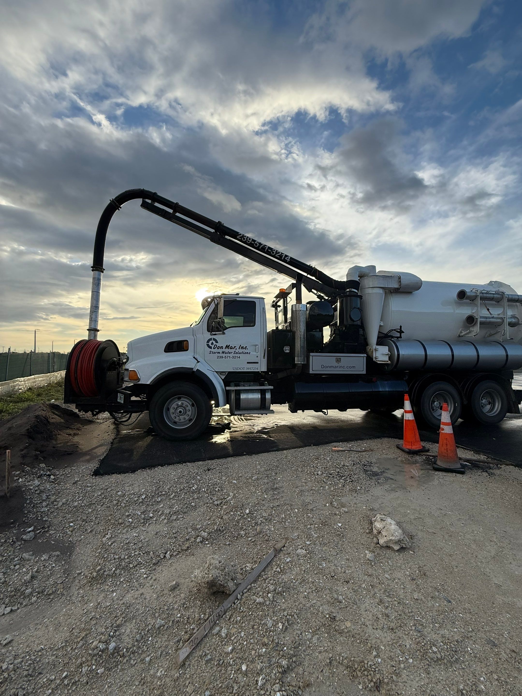 Cleaning Clogged Construction Site Catch Basins by APS Power & Water