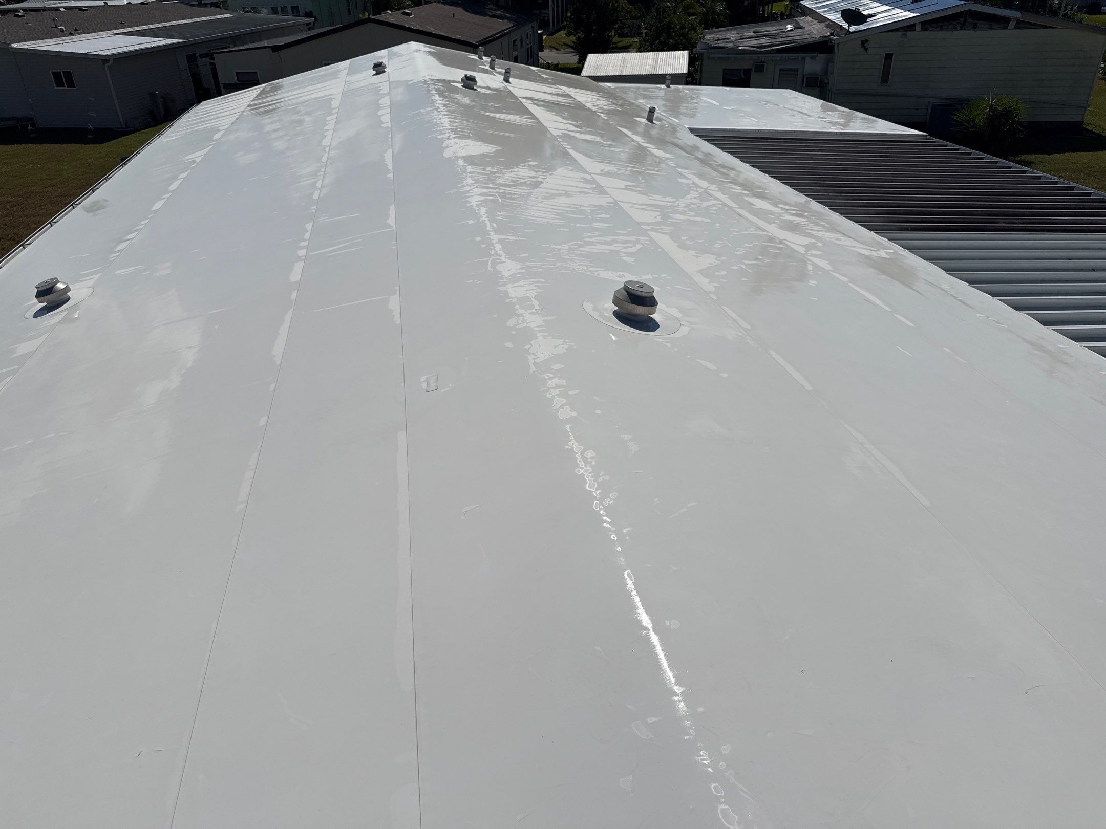 TPO Membrane Mobile Home Roof Cleaning Parrish, FL by Sunshine AquaWash