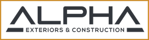 Logo for Alpha Exteriors and Construction