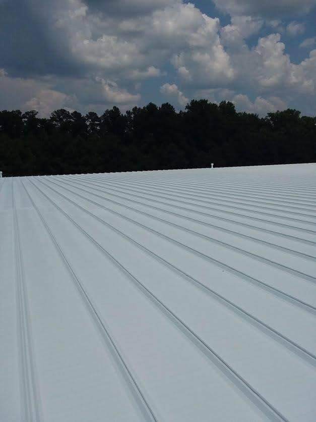 122,220 SQ Ft Standing Seam Metal Roof Restoration in Buford by Southern Roof Solutions