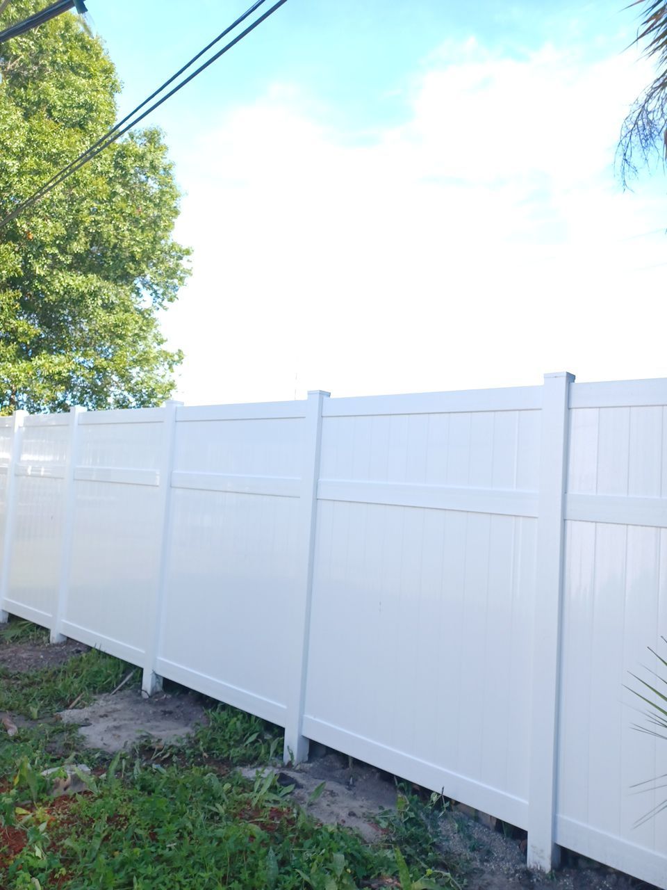 Bradenton, FL 6+2 White Vinyl Privacy Fence  by Asap fence and gates, LLC