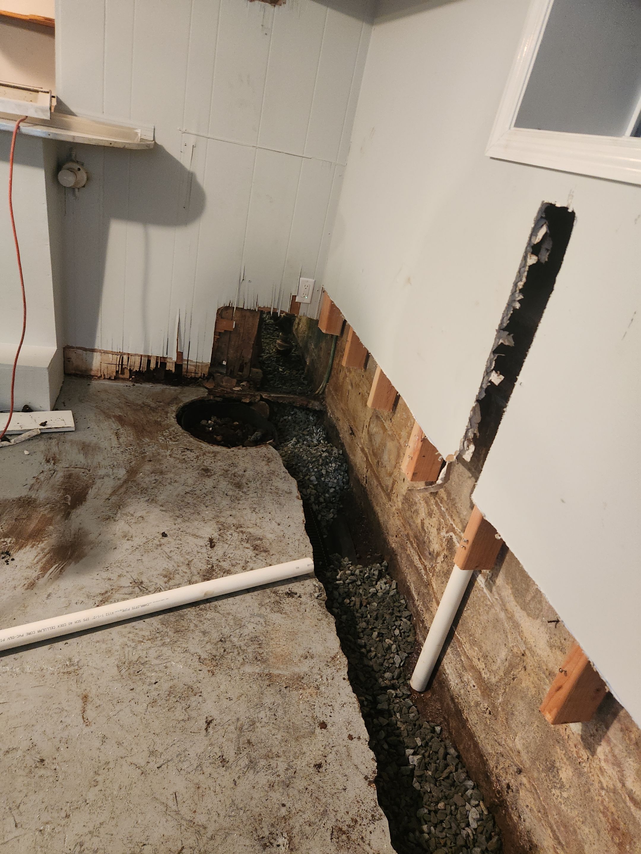 Interior French Drain West Orange NJ by Pure Service Pro, LLC 