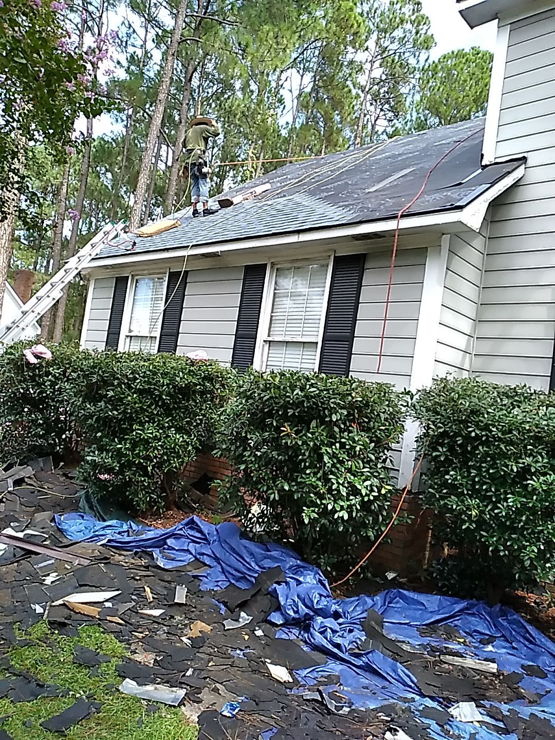 Residential Roofing and Porch Rebuild using Owens Corning Duration Shingles by Indigo State Roofing
