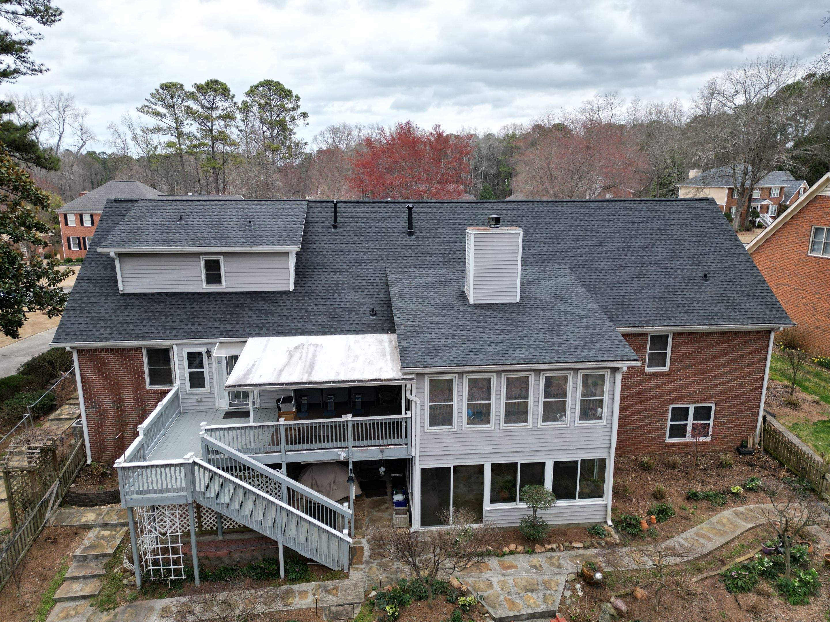Roof Replacement Gutters & Downspouts by Deerfield Roofing LLC