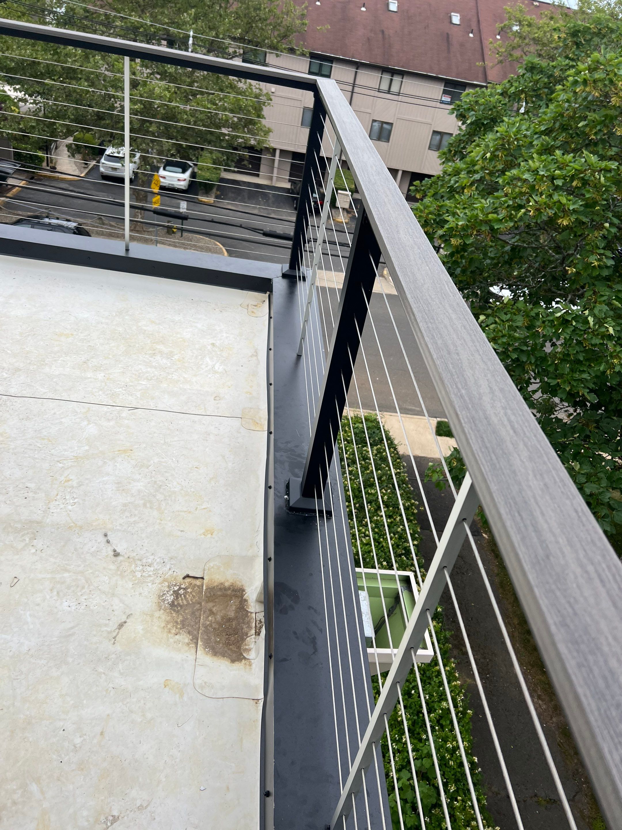 Railing install In the Highlands  by deck guardian