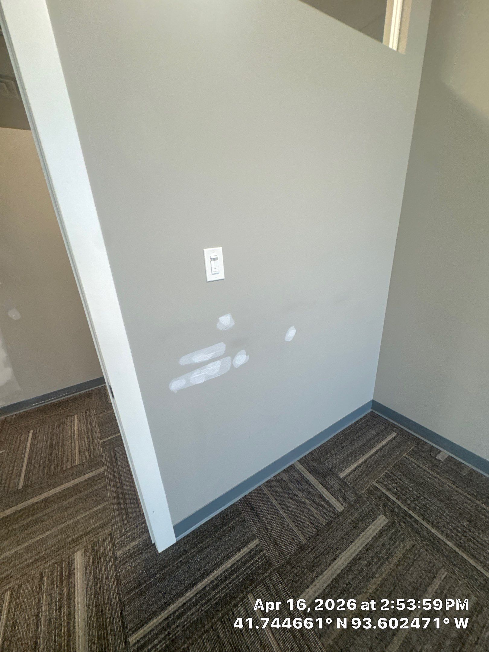 Commercial Interior Touchup after drywall work completed by Midwest Paint LLC