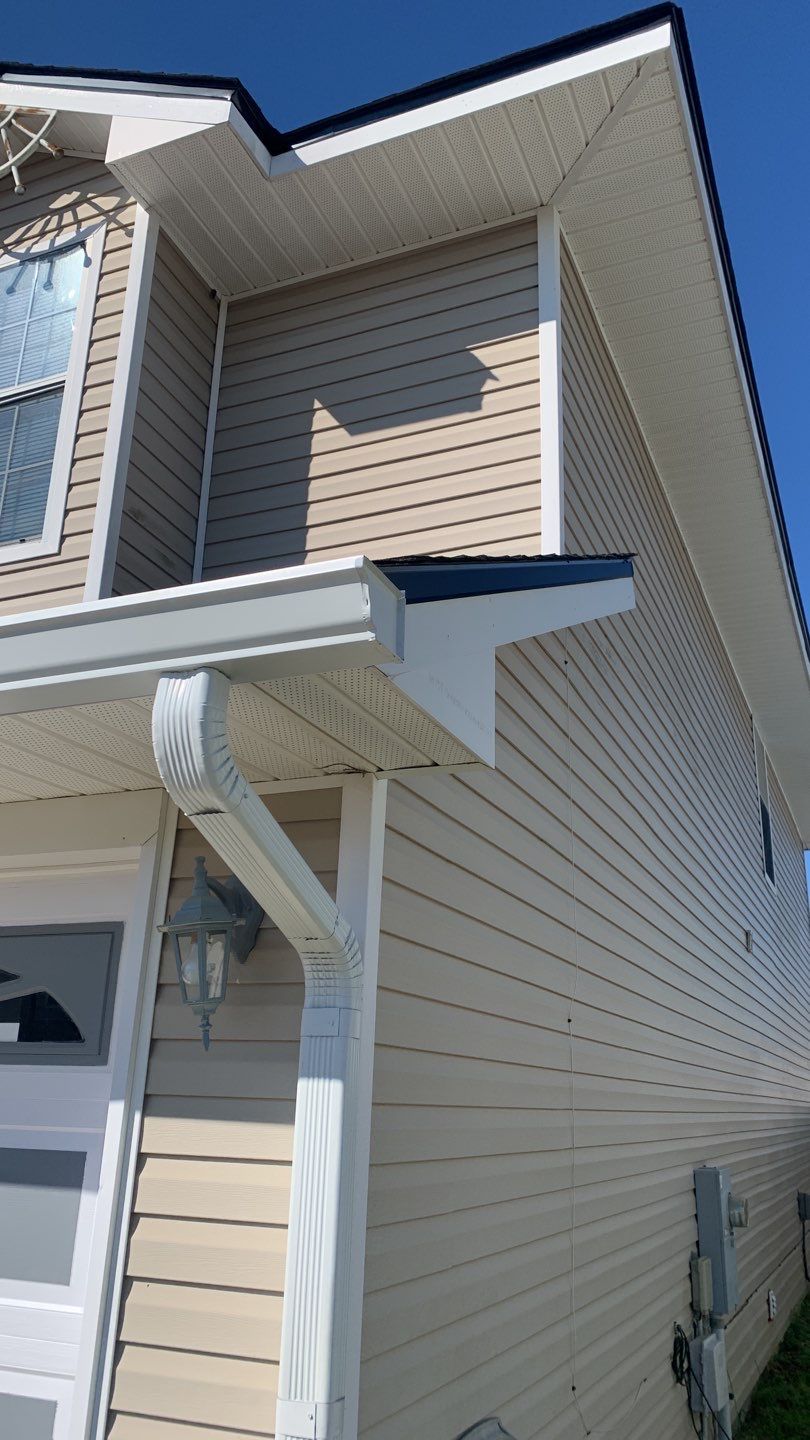 Gutter Installation using K-Style seamless Gutters by Gutter Professors