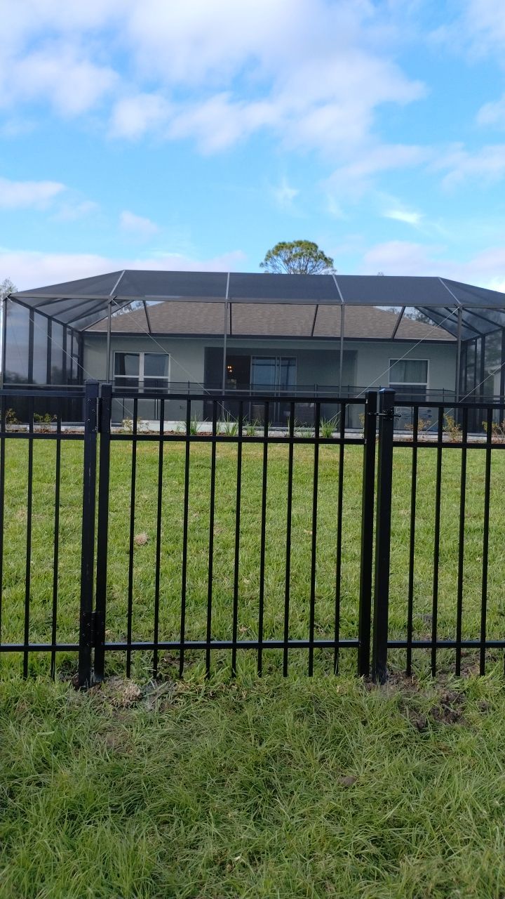 Aluminum Fence Installation using 3 Rail Aluminum Fence by Asap fence and gates, LLC