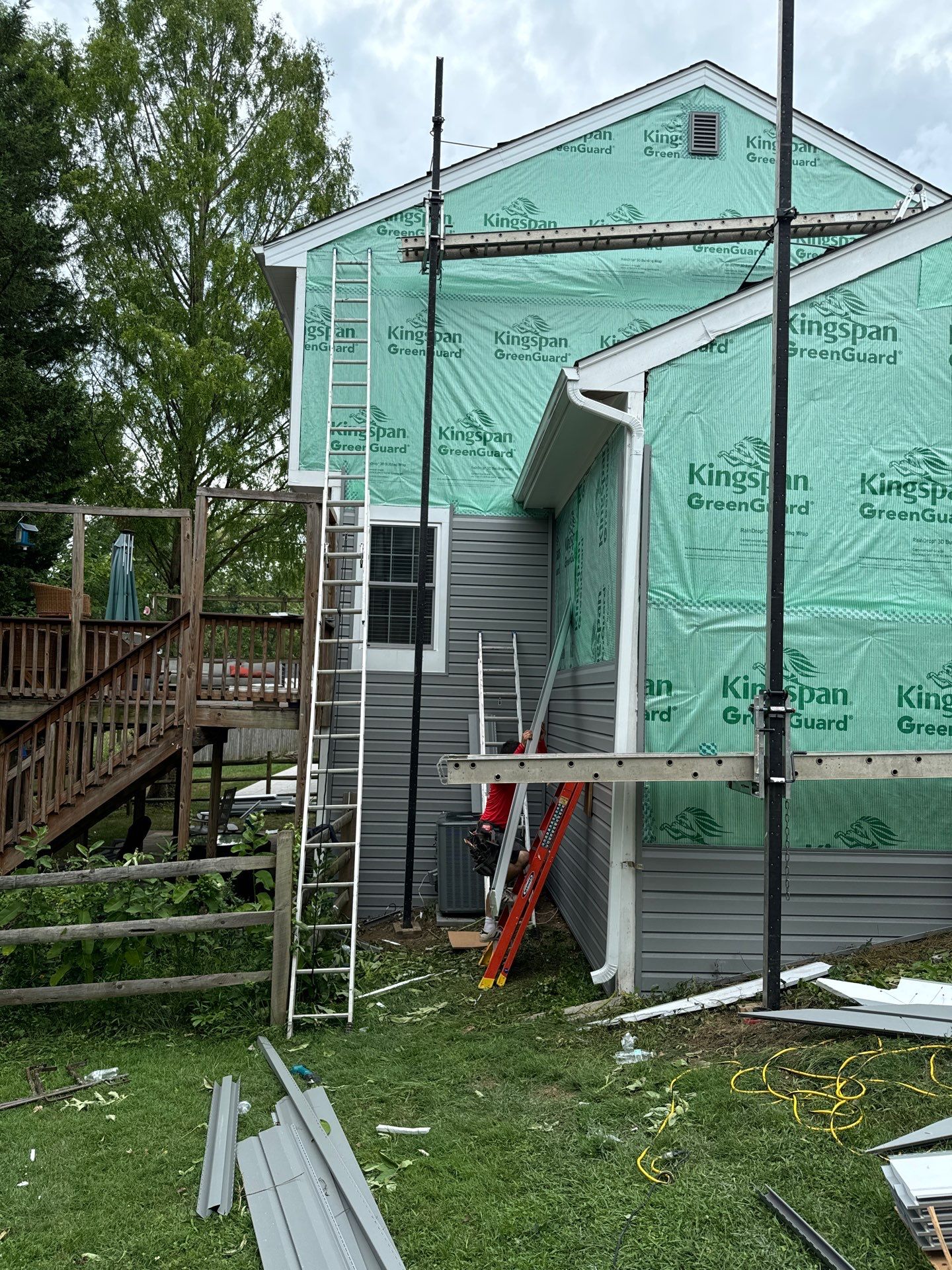 New Prodigy siding with One-piece insulated siding system & Exterior painting   by Alpha Design Services