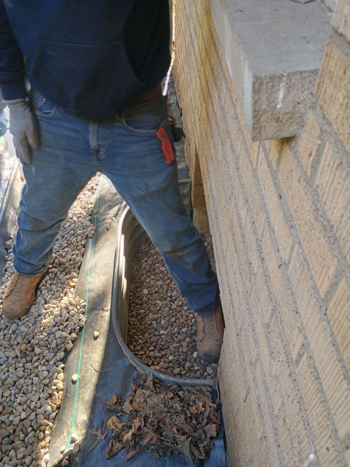A French Drain for Jeniffer by Waterproofing Northeast