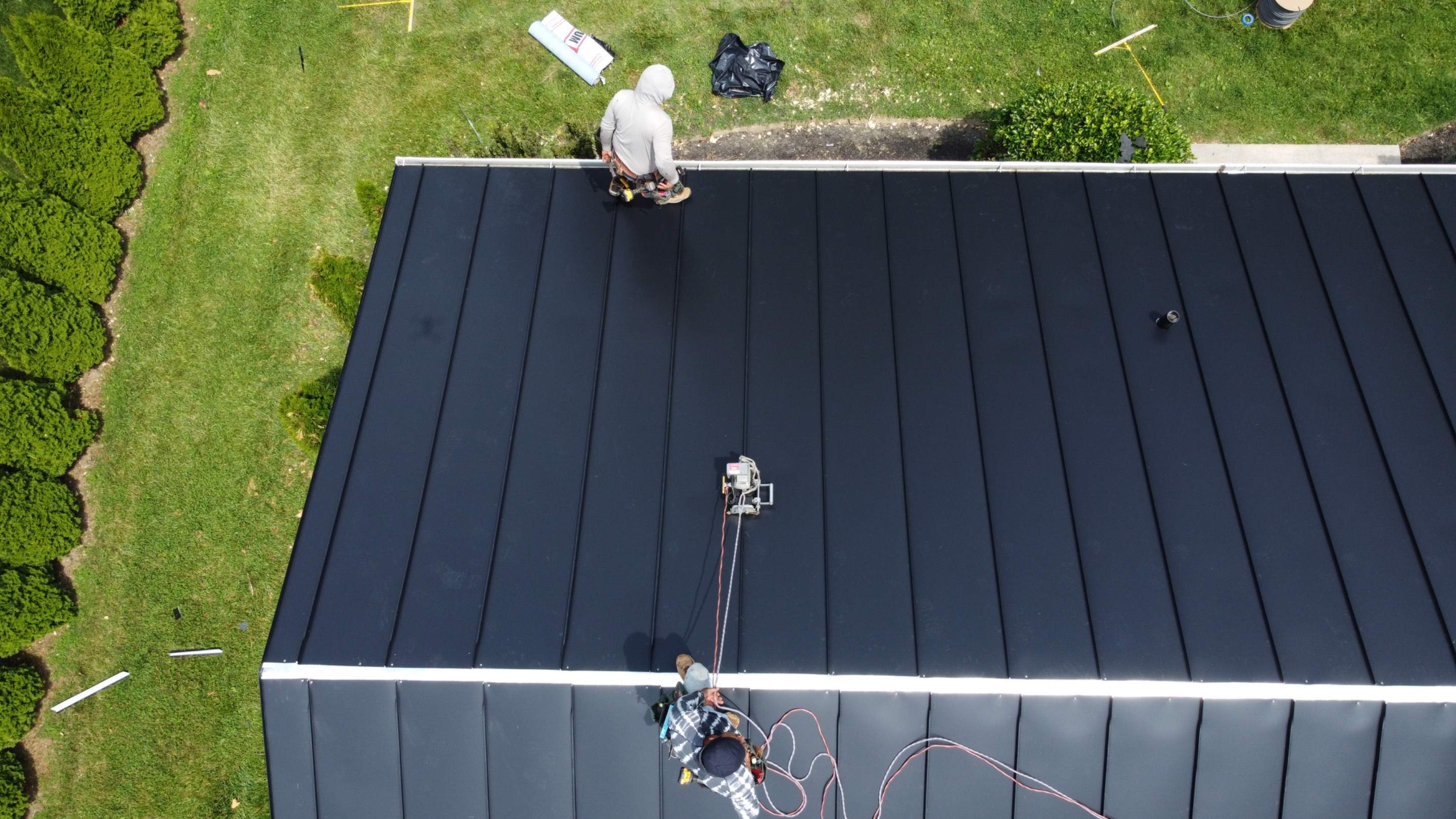 Residential Roofing Installation using Standing Seam Metal Roof | Mechanically Fastened | 24 Gauge by Matter Construction, LLC