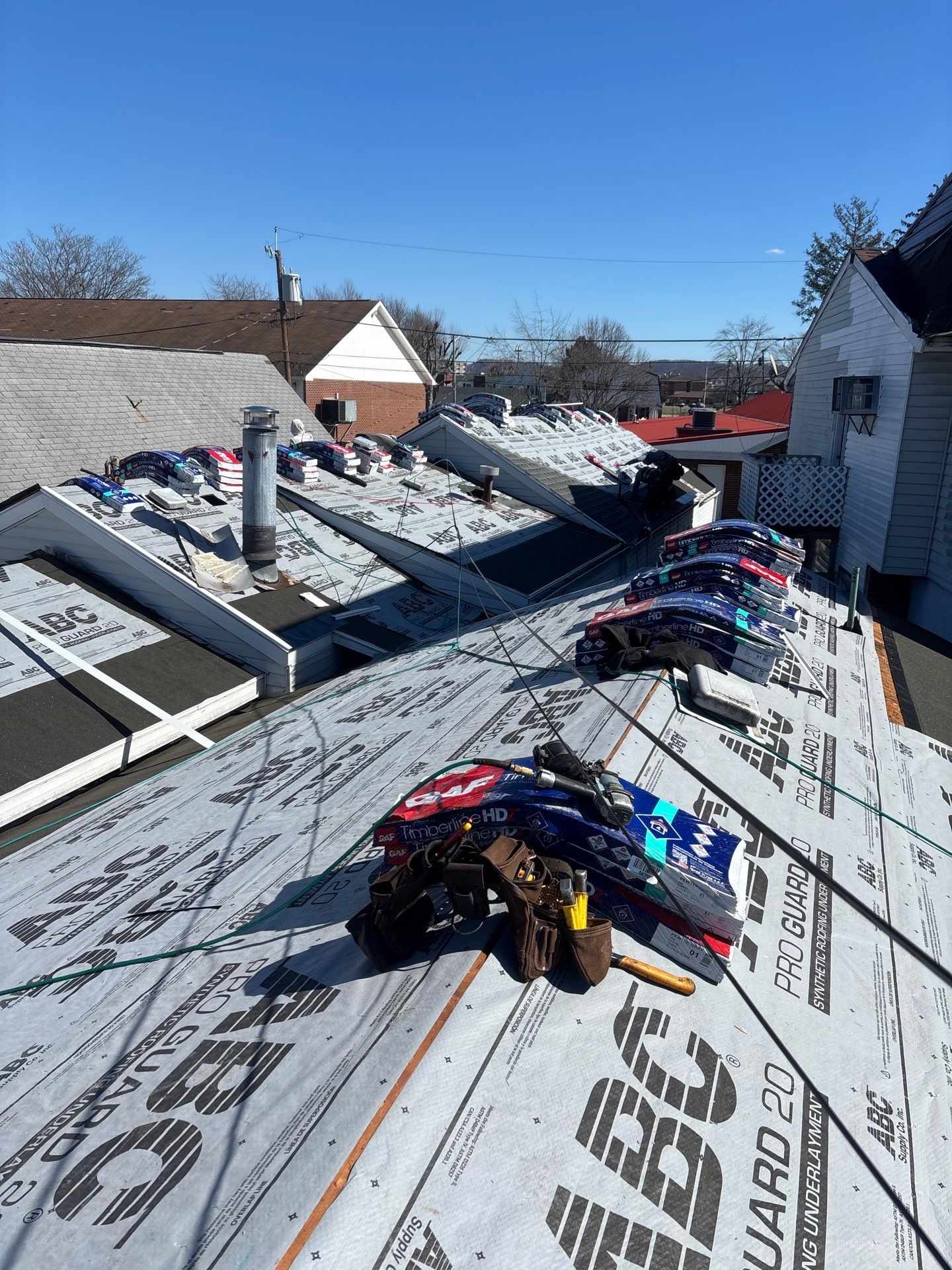 Residential Roofing Installation using GAF Timberline HDZ Pewter Gray by Rainstoppers Roofing