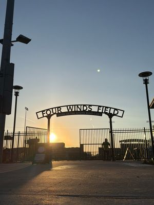 Custom Stadium Signage and Entrance Installation at Four Winds Field