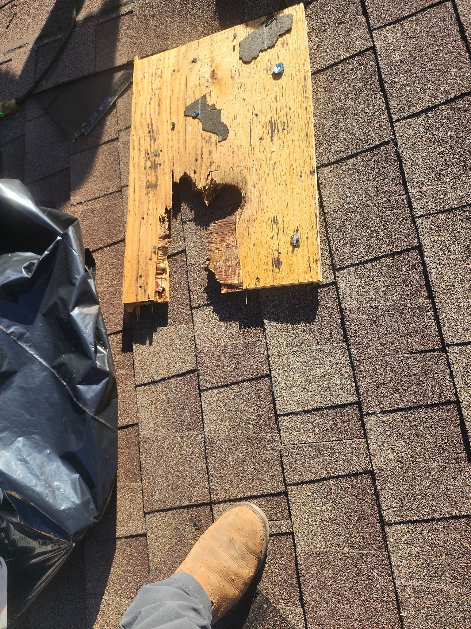 Structural and roof repairs with custom metal work by REPS Austin Area Roofer