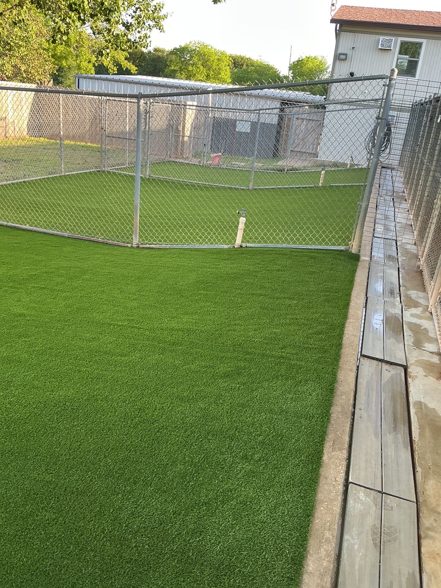 Synthetic Turf Installation using Pet Turf by Turf Concepts