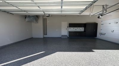 Lisa S. chose a pewter powder on her cabinets 