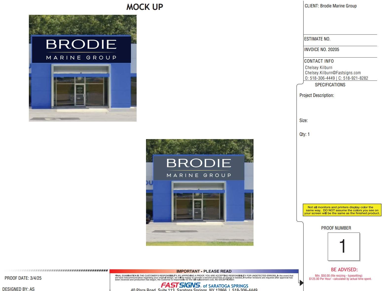 Brodie Marine Group Channel Letters by FASTSIGNS of Saratoga Springs 