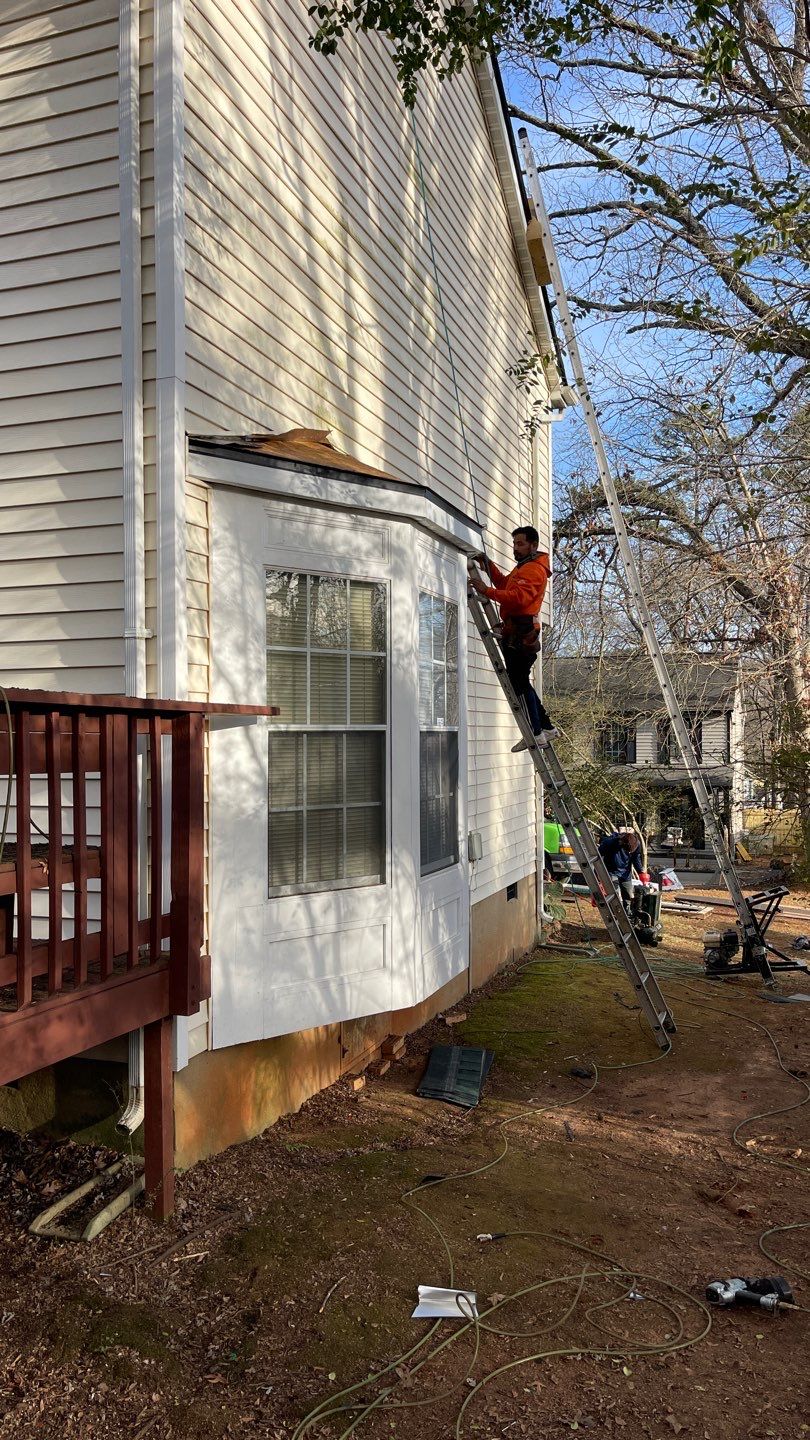 Roof replacement and interior repair by hail and wind damage by Just Brilliant Restoration JBR