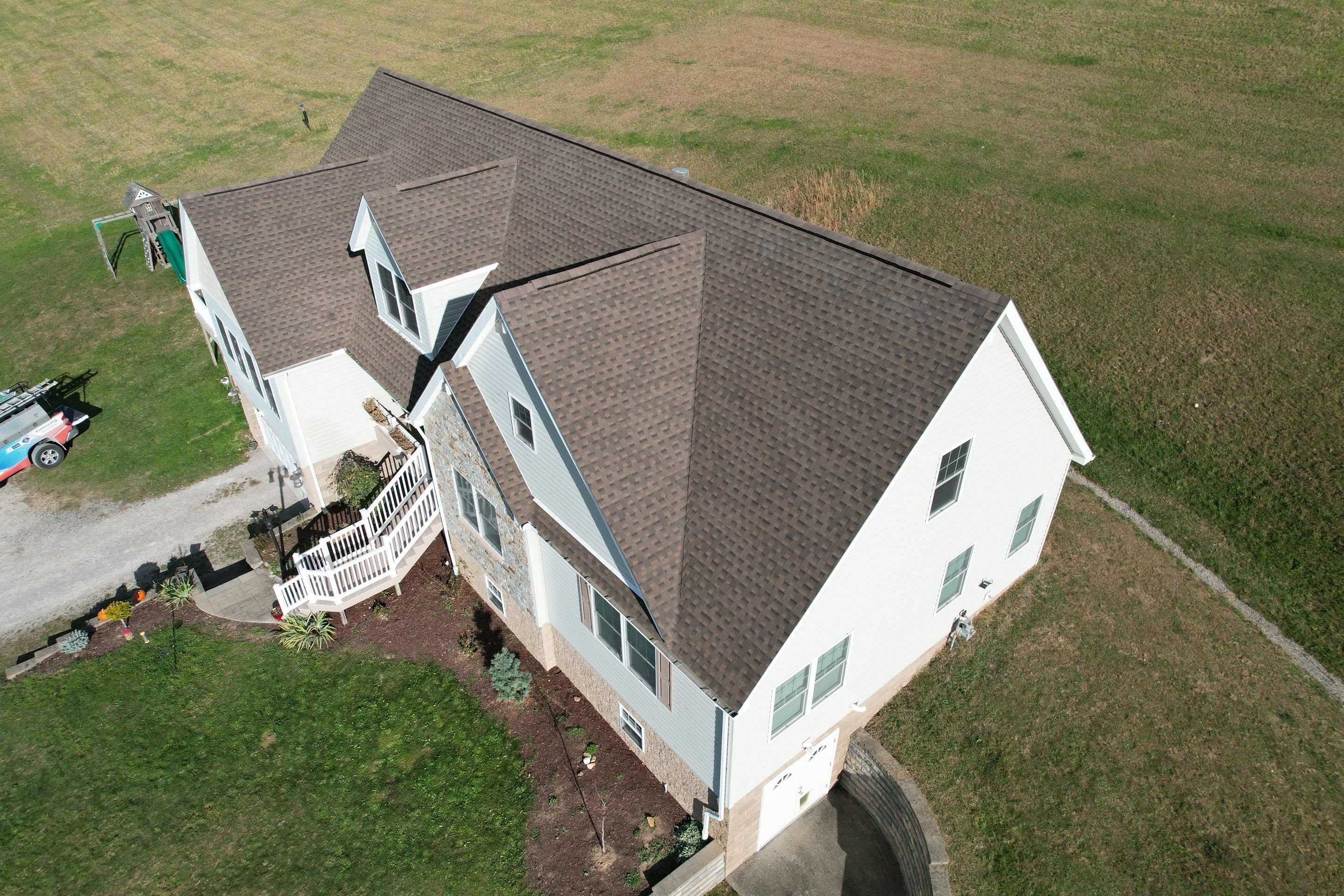 Residential Roofing Installation using GAF Timberline HDZ Barkwood by Rainstoppers Roofing