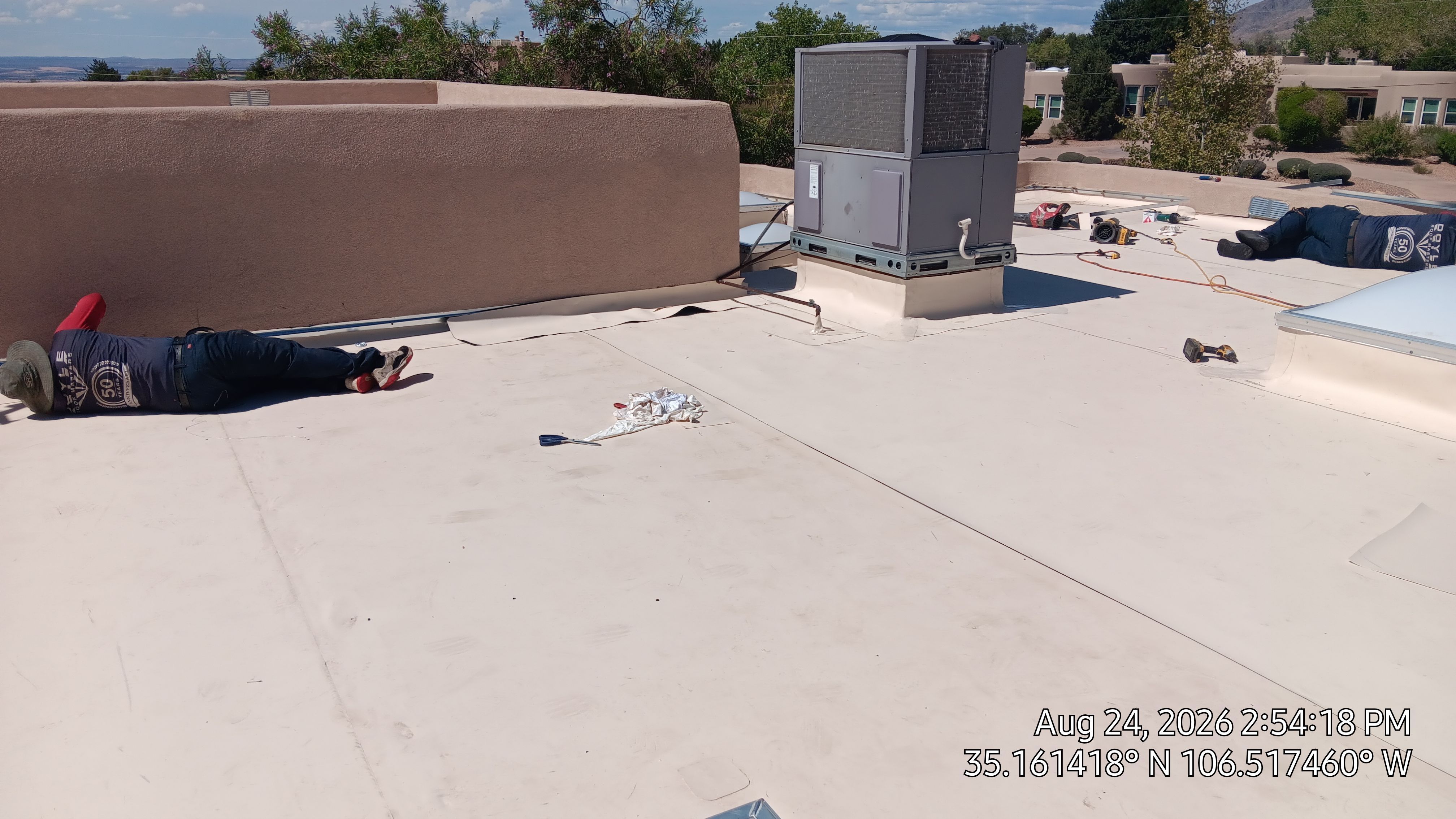 TPO Roof Replacement and Wood Repair in Albuquerque by Doyle Roof Masters Inc