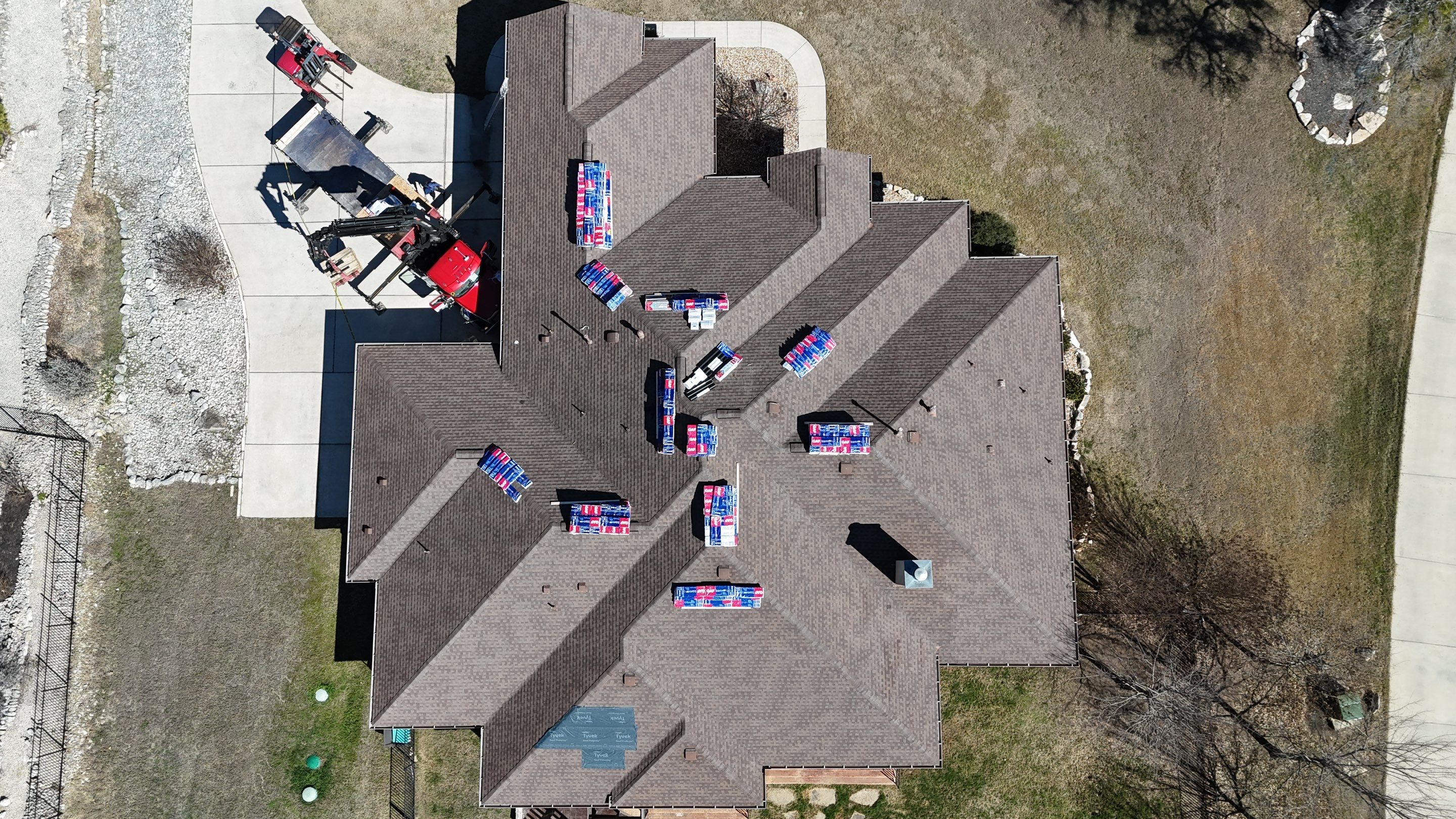 Residential Roof Replacement using GAF - HDZ - Barkwood by Action Exteriors Austin