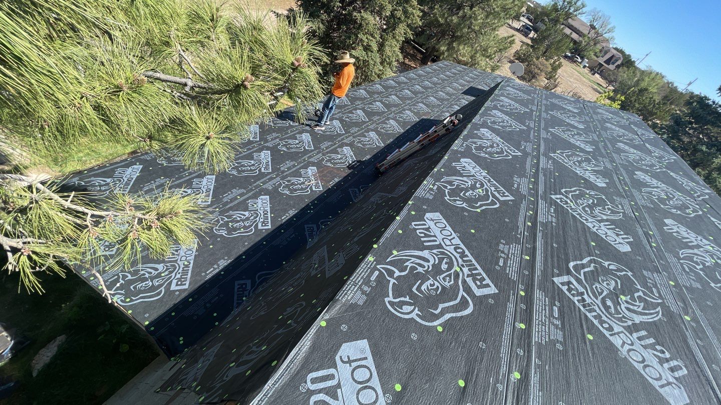 Architectural Shingle Roof Replacement with gutters and downspouts for Edgewood Home by Doyle Roof Masters Inc