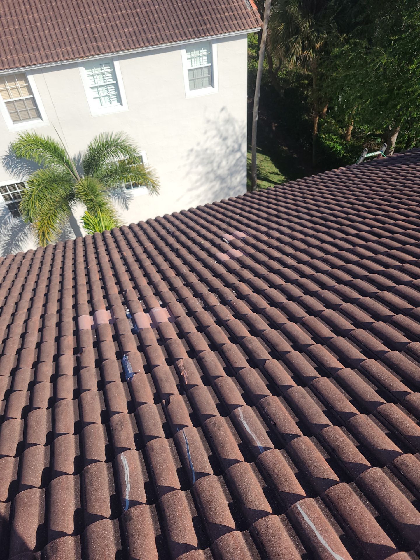 Concrete Tile Roof Repair and Ridge Cap Maintenance in Hypoluxo by Aastro Roofing