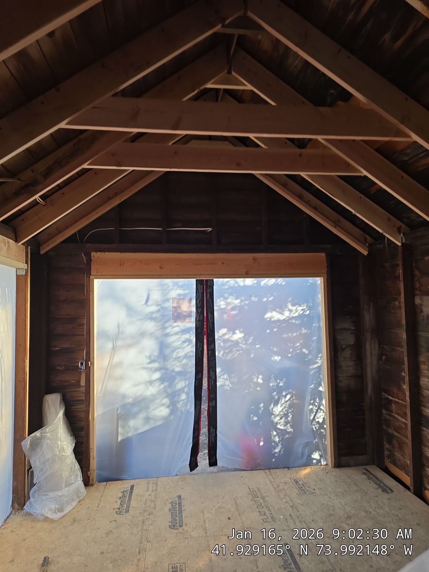 Detached Garage using Closed Cell Spray Foam by NYS Foam & Energy