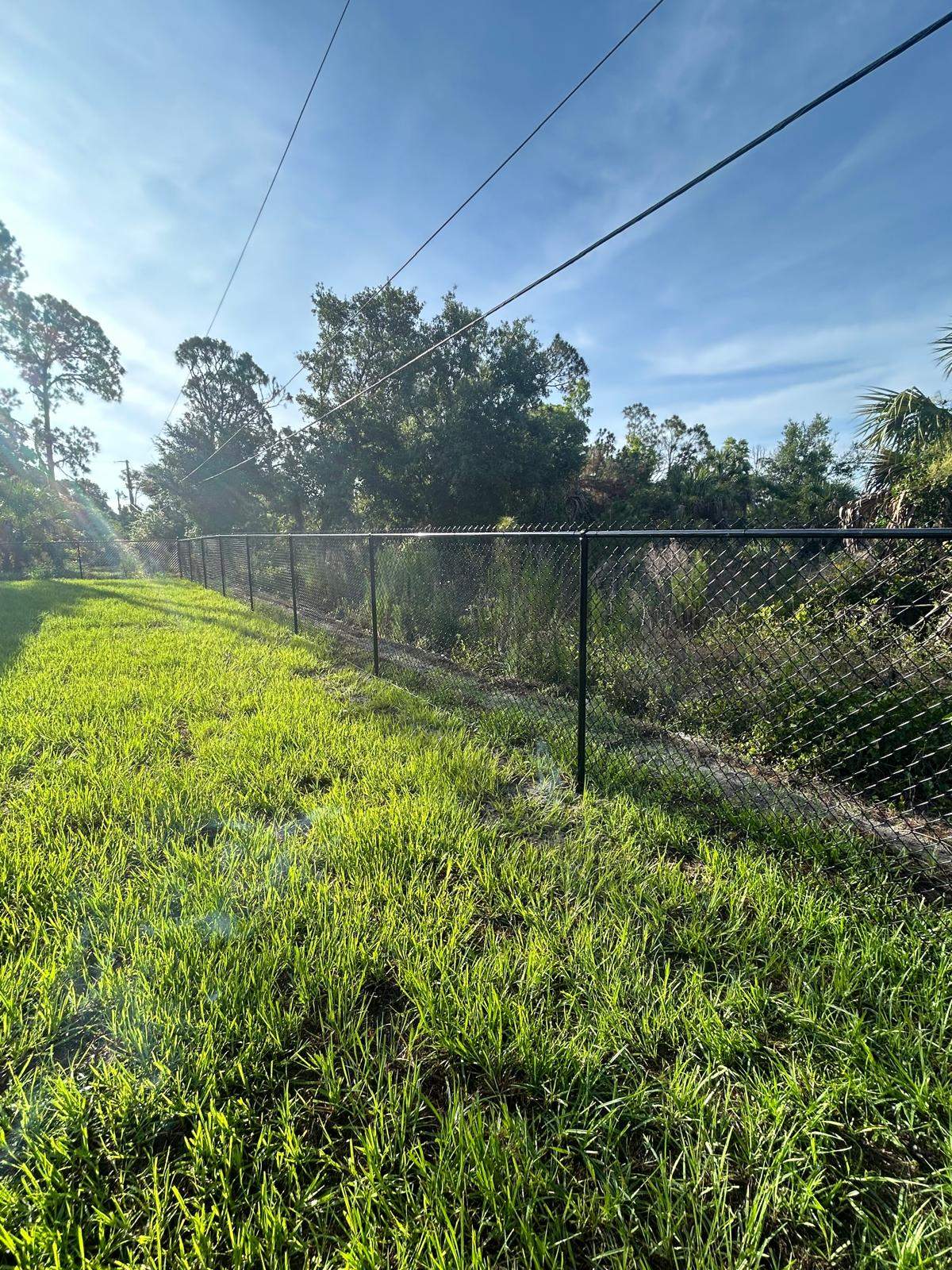 Residential Black Vinyl-Coated Chain Link Fence in Port Charlotte by True Fence LLC