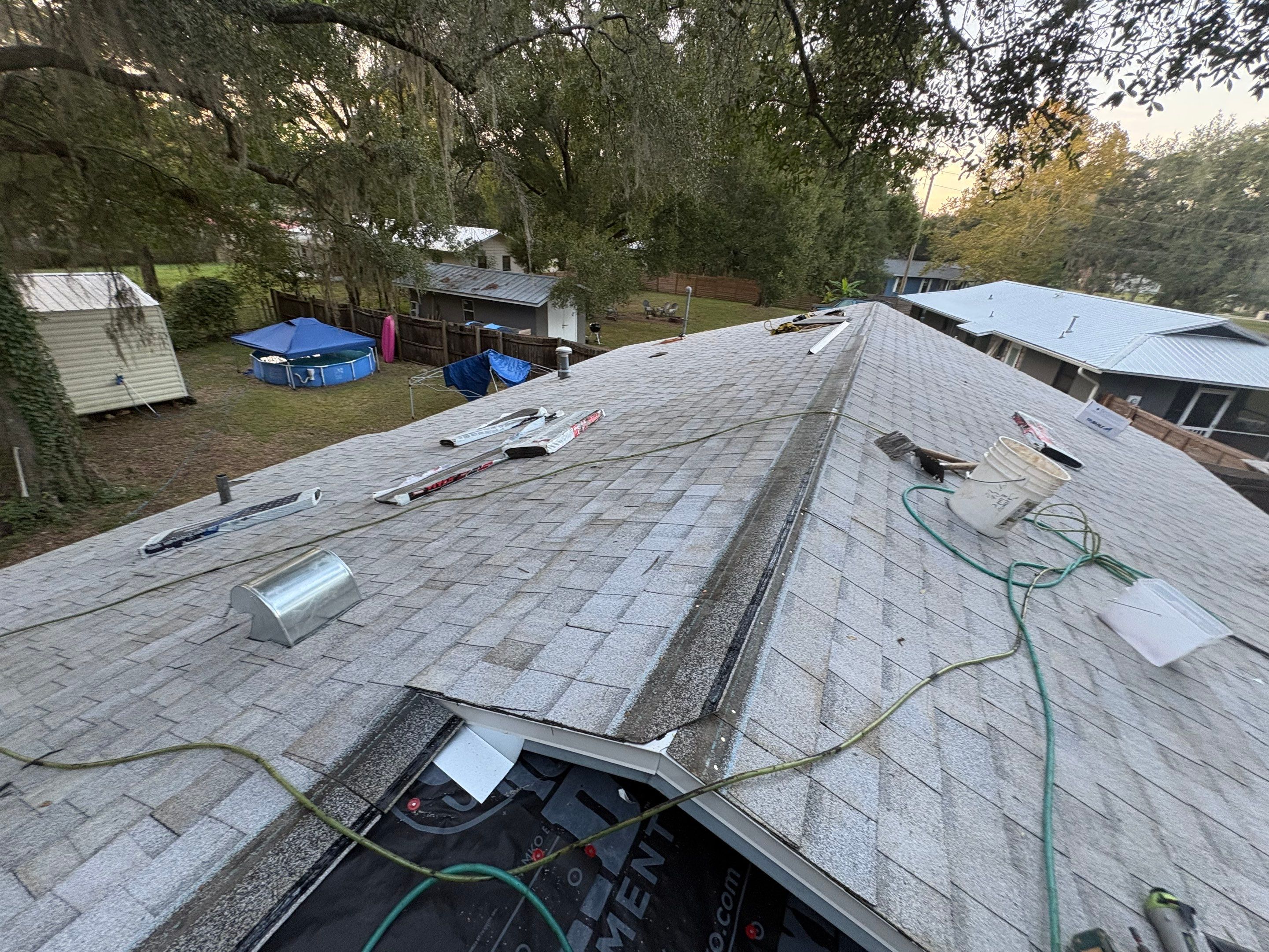 Residential Roofing Installation Featuring Tamko Titan XT Shingles in Webster by Pinnacle Roofing Group