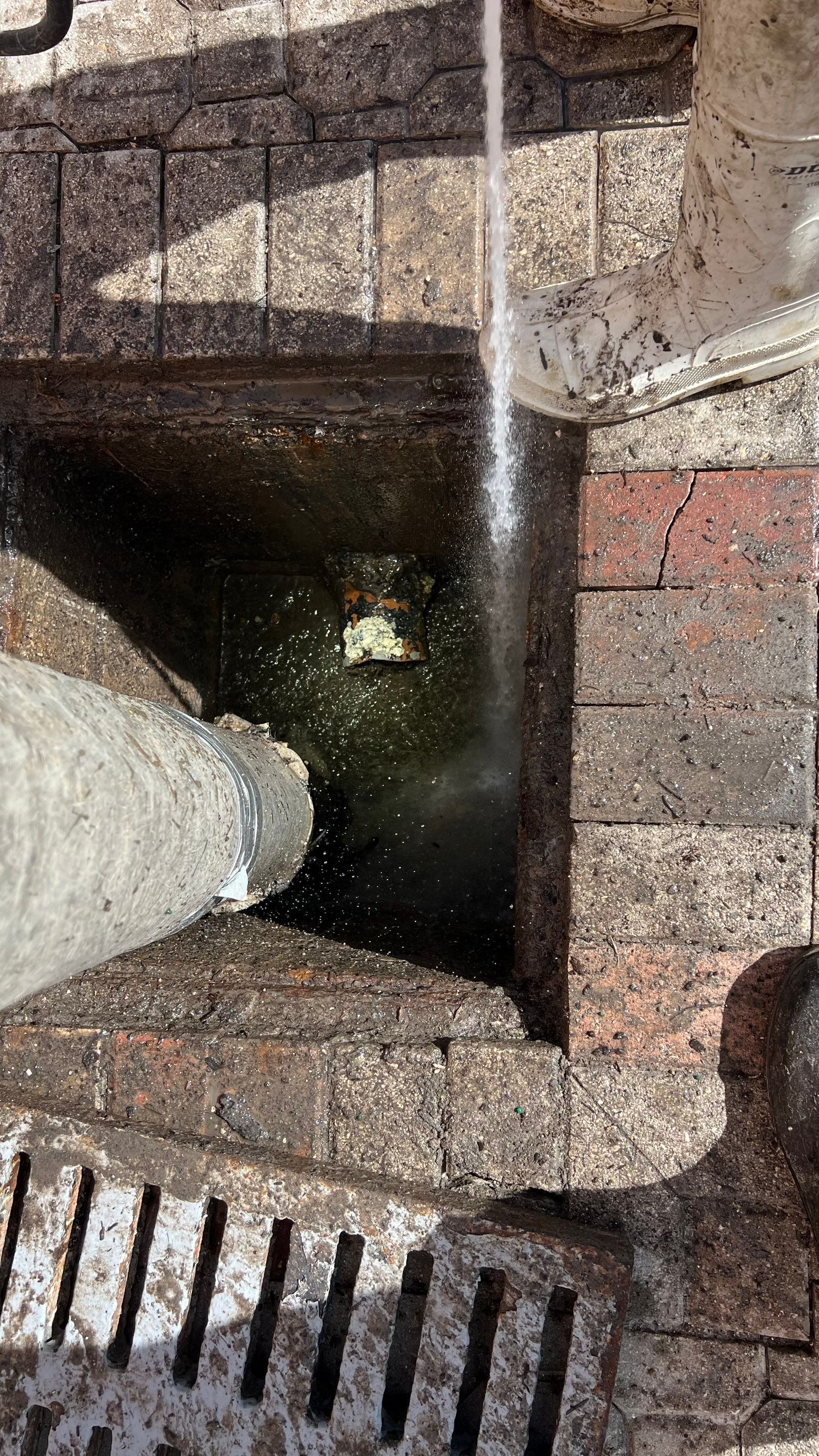 Catch Basin Cleaning After Hurricane Milton Naples Condo by APS Power & Water