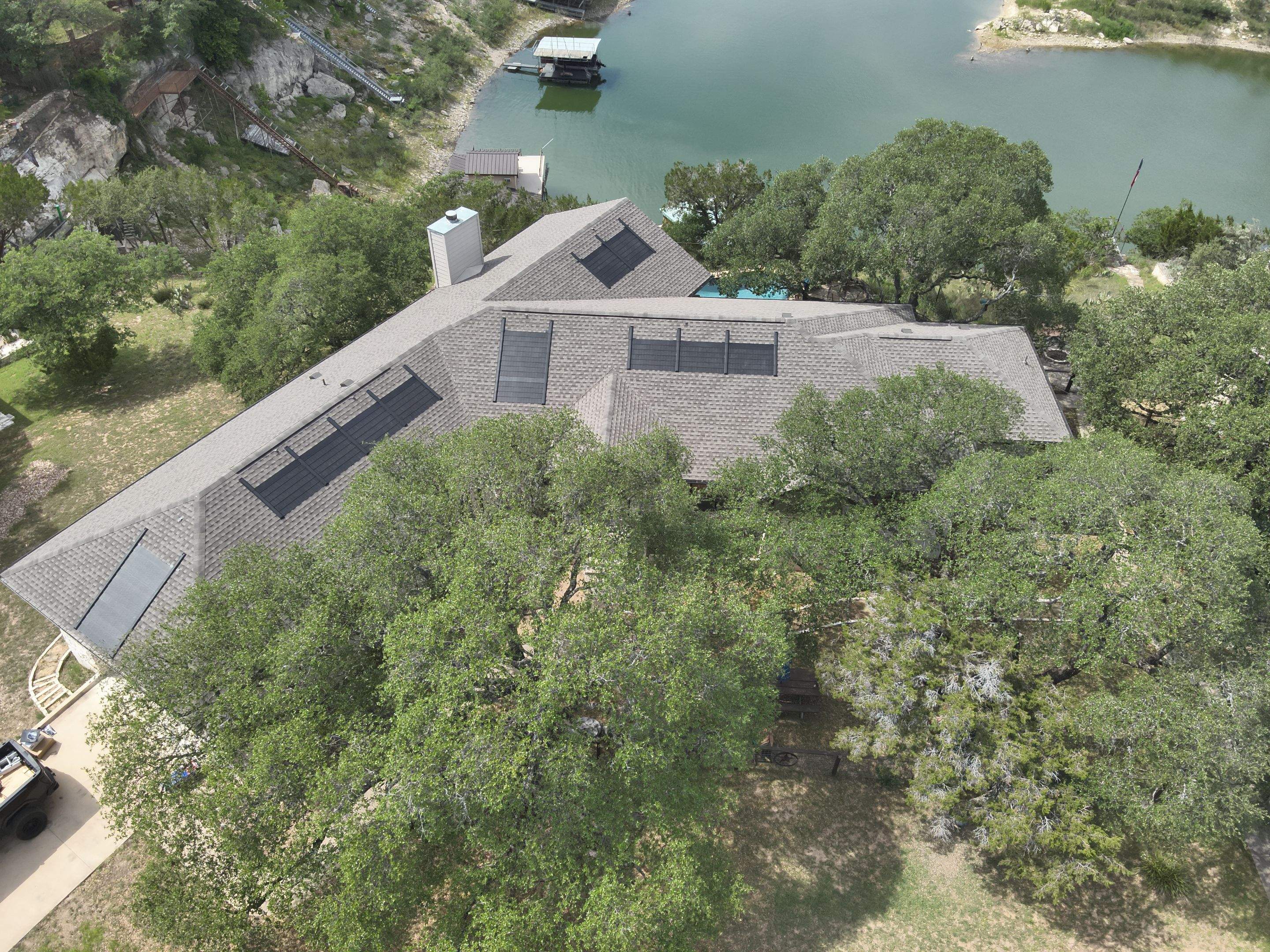 Wind Damage Restored & Upgraded with Solar Innovation by Action Exteriors Austin