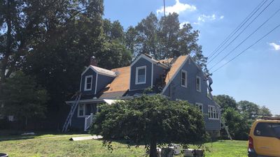 Residential Roofing Installation using Owens Corning Duration Slatestone Gray