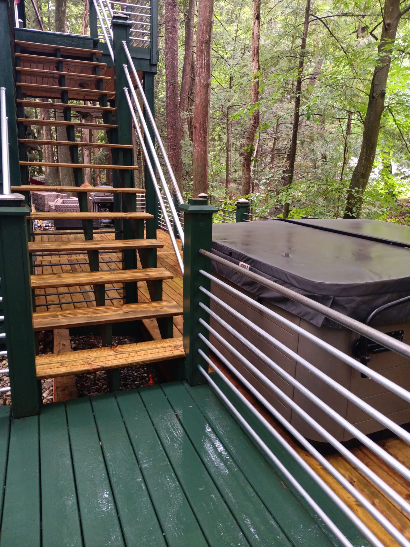 Solid staining decking and stairs. by Gordon Painting