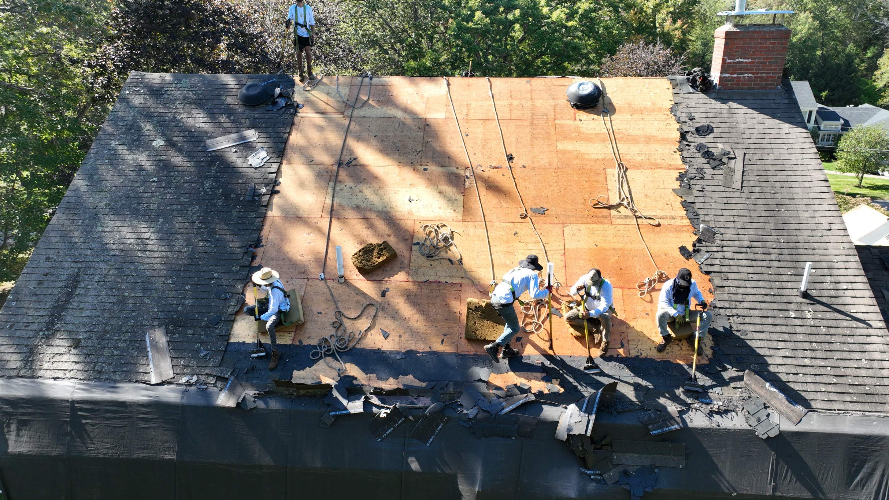 Two-Layer Tear-Off & Full Roof Replacement in Andover, MA – Owens Corning Duration, Onyx Black by JOHNNYS PRO