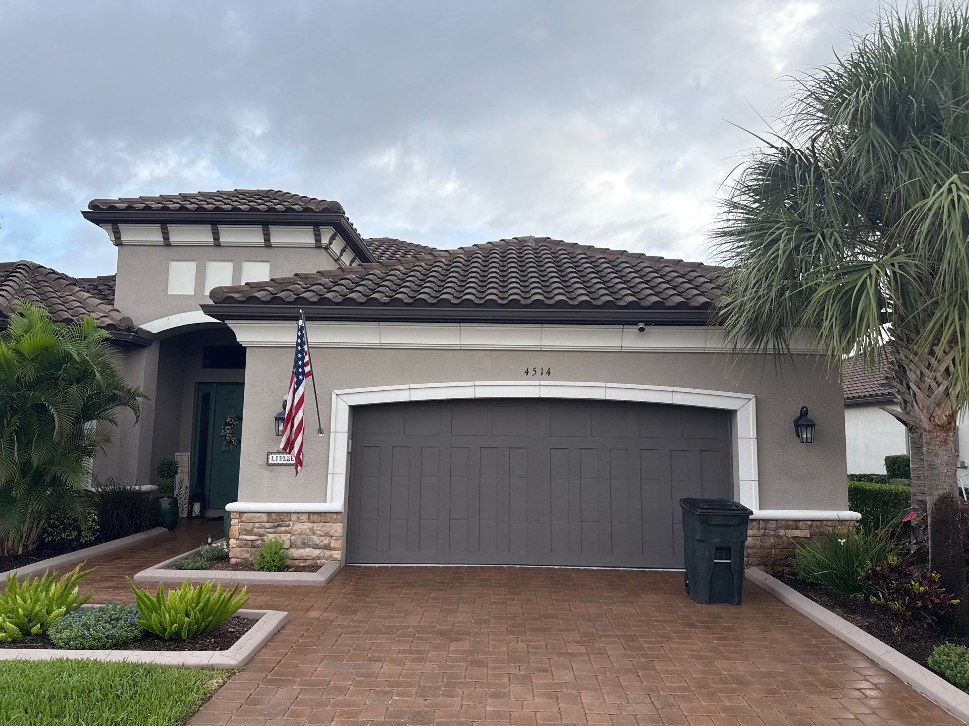 Neighboring Tile Roof Cleaning with Gutter Runoff Control – Palmetto, FL by Sunshine AquaWash