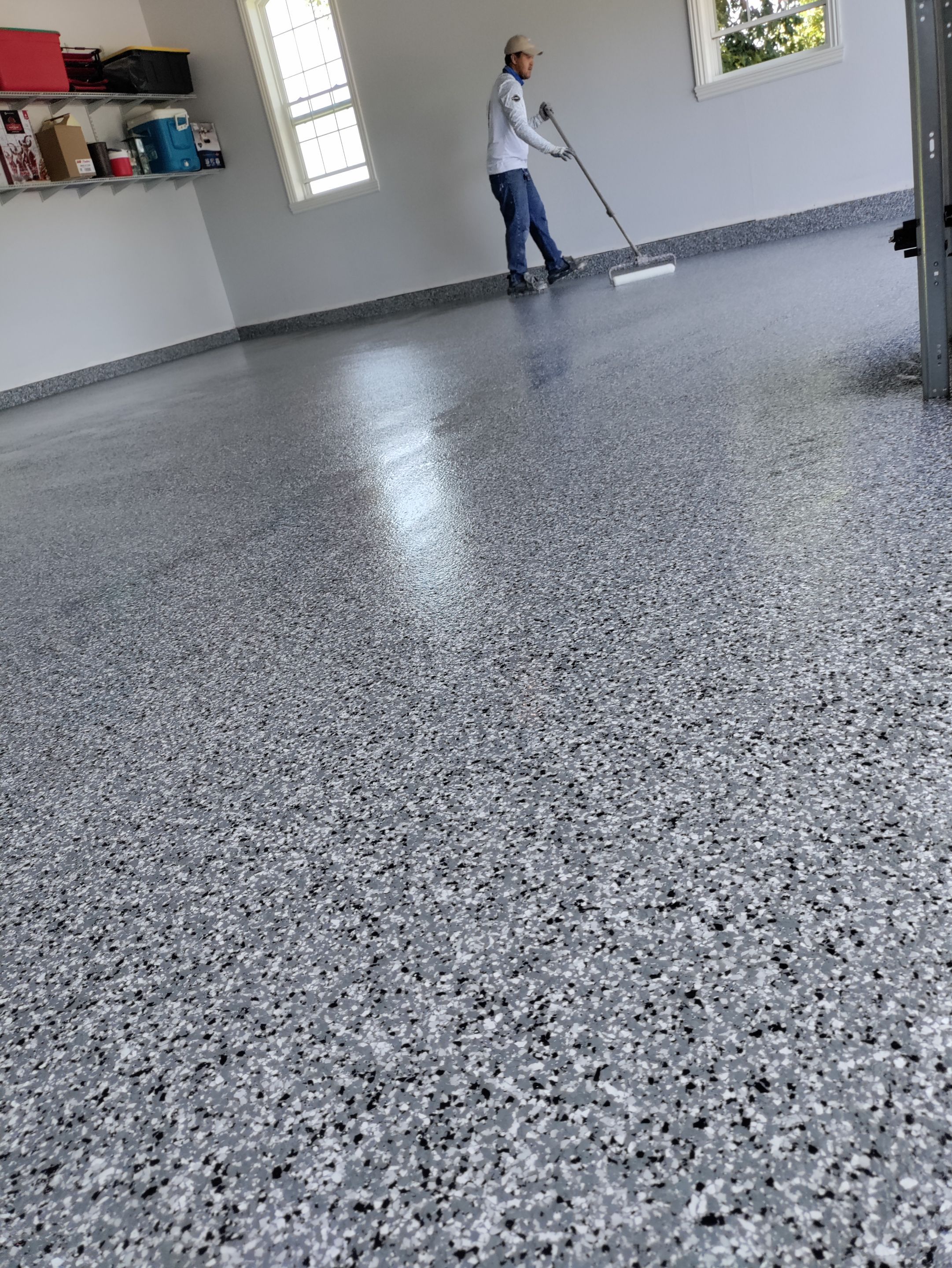 Project in Noel by Pace X Concrete Coatings