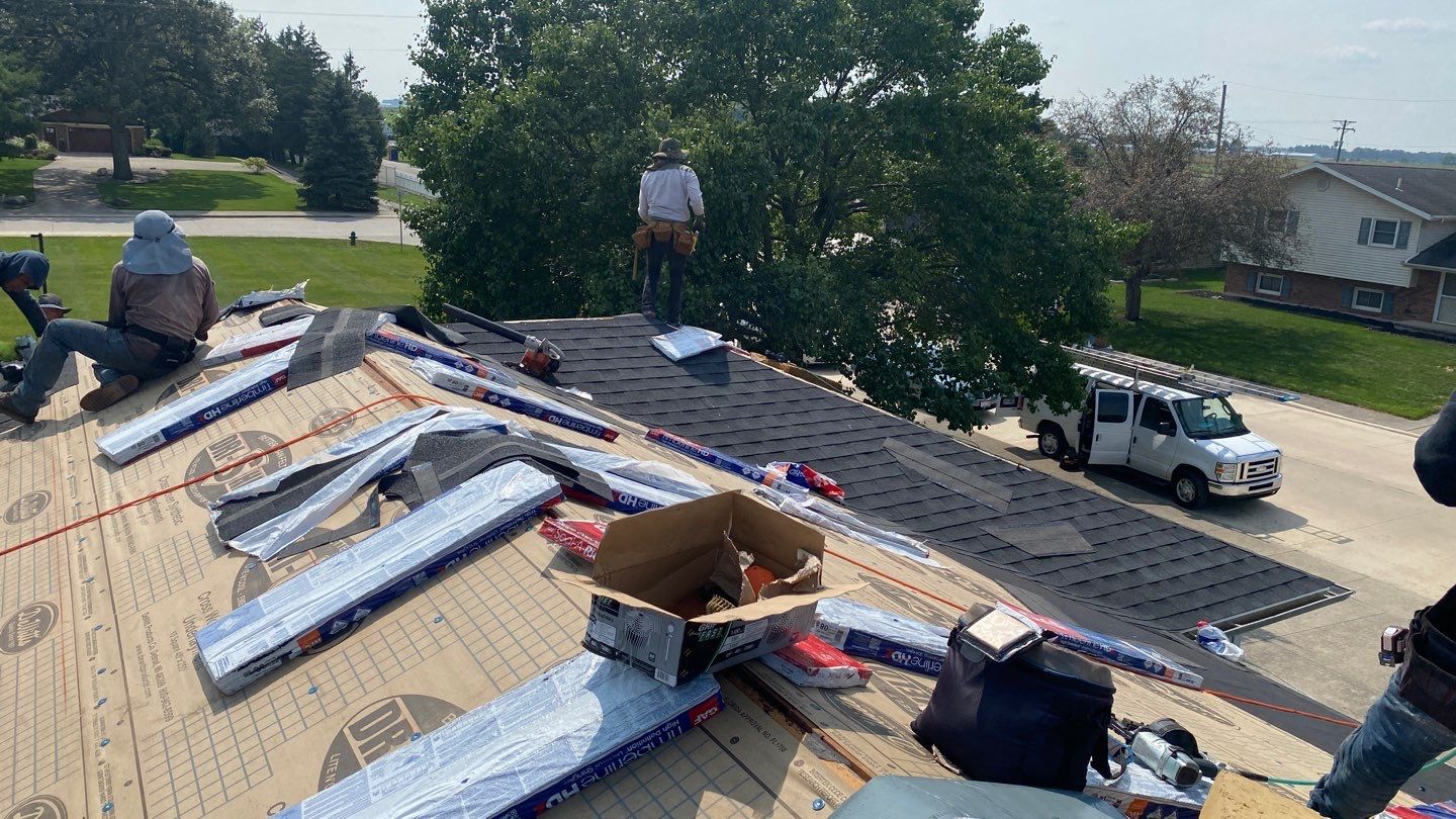 Residential Roofing Installation using GAF Timberline HDZ Charcoal by Nitro Roofing and Construction