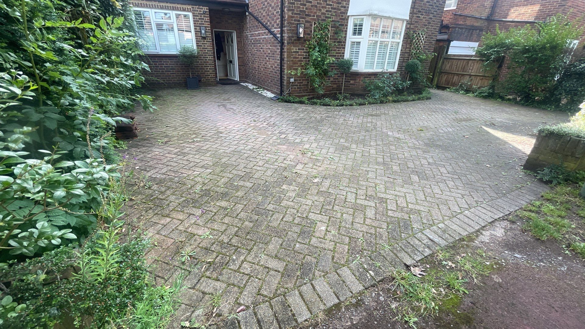 Driveway And Patio Clean using honda 21 ltr/min by Ges Exterior Cleaning ltd