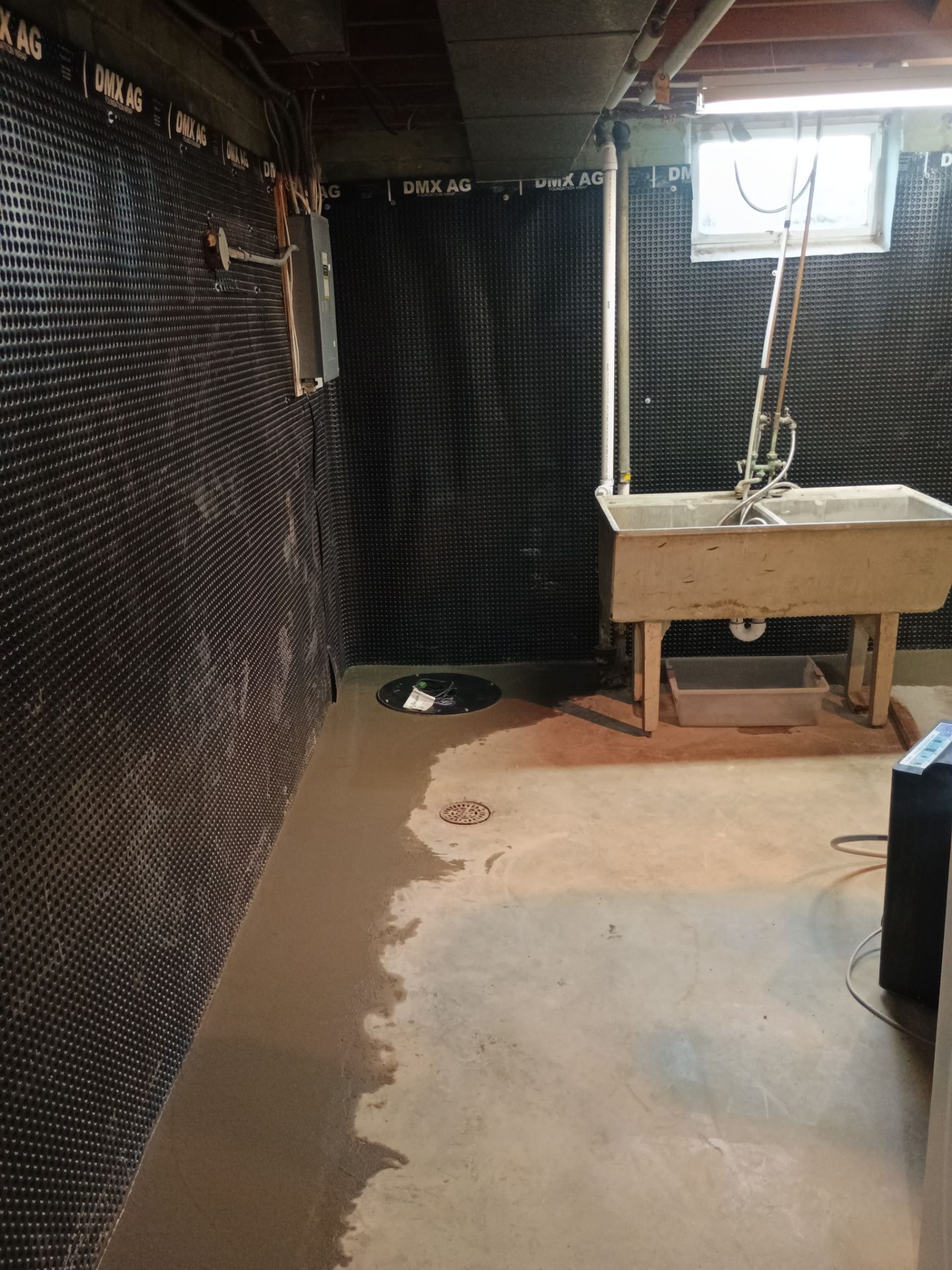 Interior Drain Tile & Wall Drainage in Southwest Minneapolis by Waterproofing Northeast