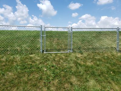 Hudson Residential Chain Link Fence and Pedestrian Gate Installation