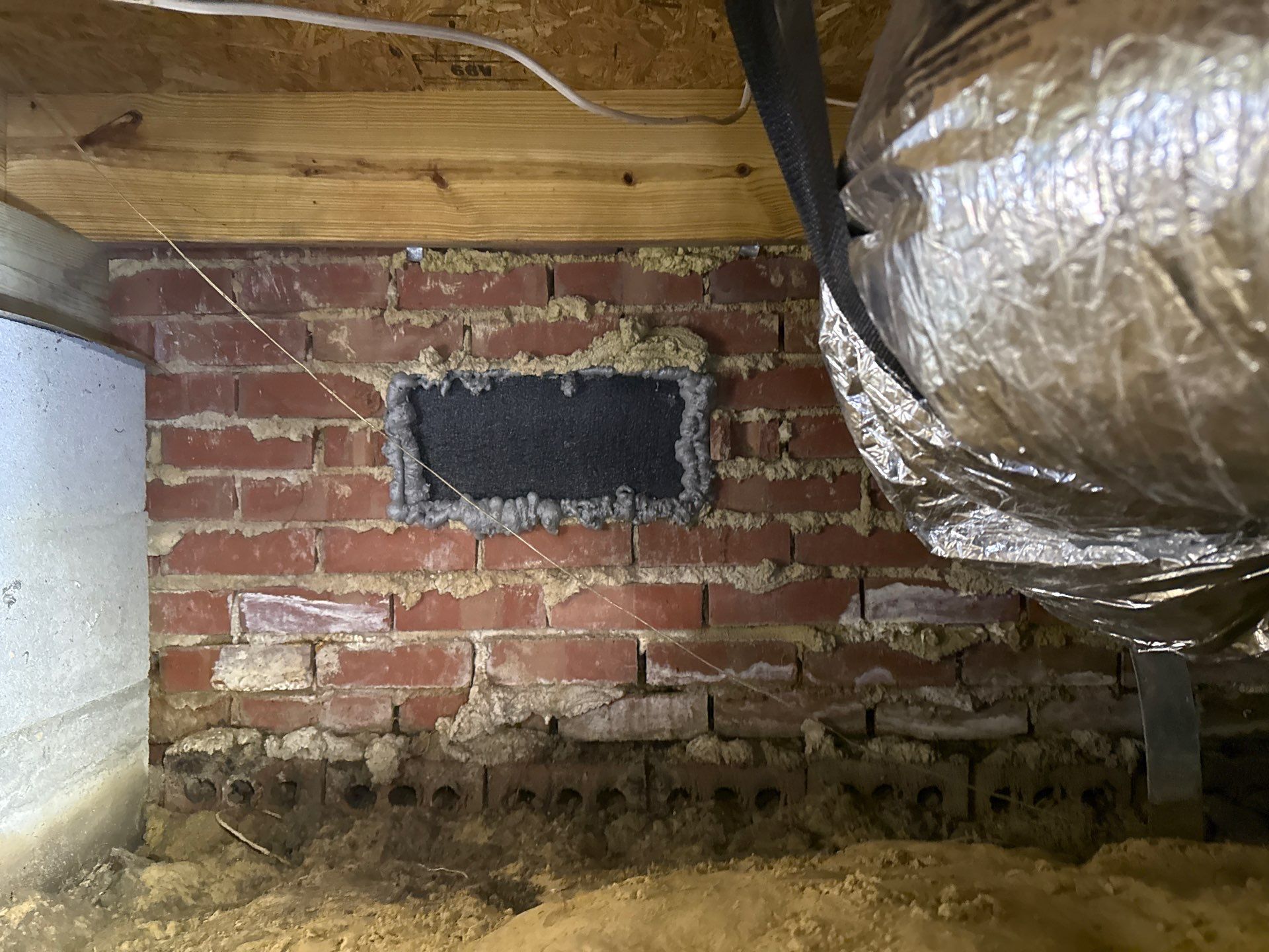 Project in Chesapeake by Patriot Crawl Space Repairs