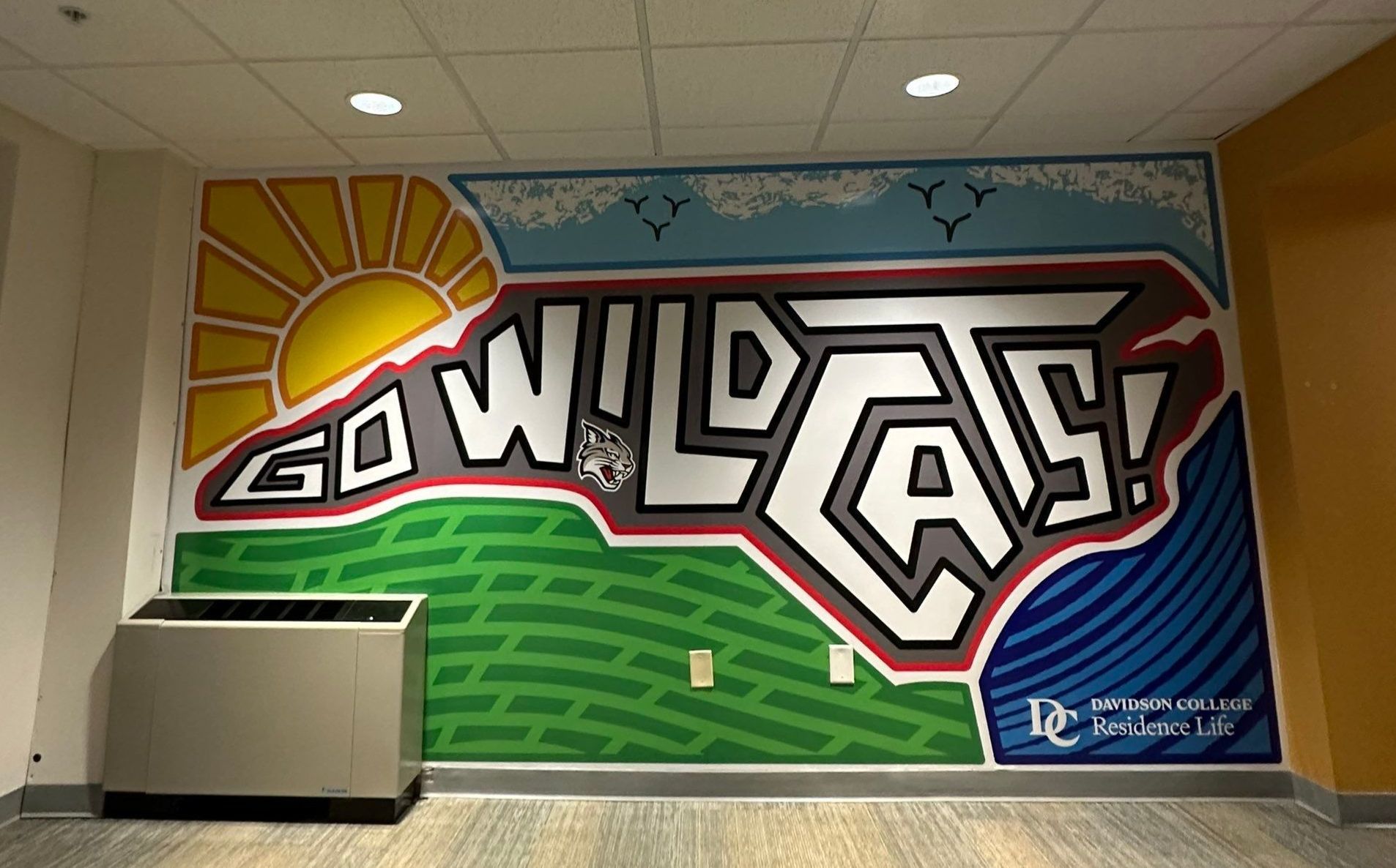 Davidson College - Interior Wall Graphic Installation by QC Signs and Graphics