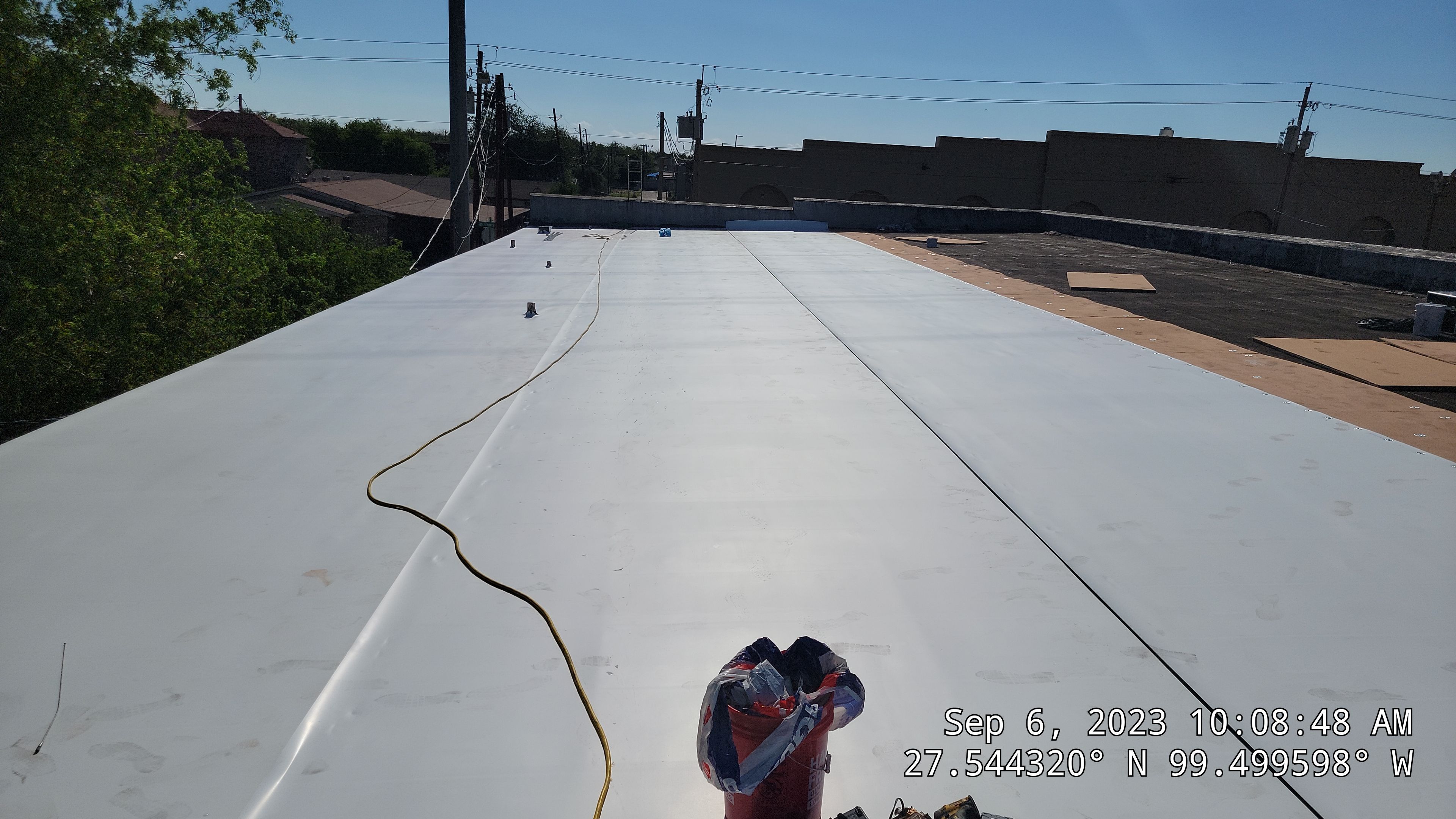 Commercial Roofing Installation using Thermoplastic Polyolefin - GAF  by JM Flores Roofing & Construction, Inc