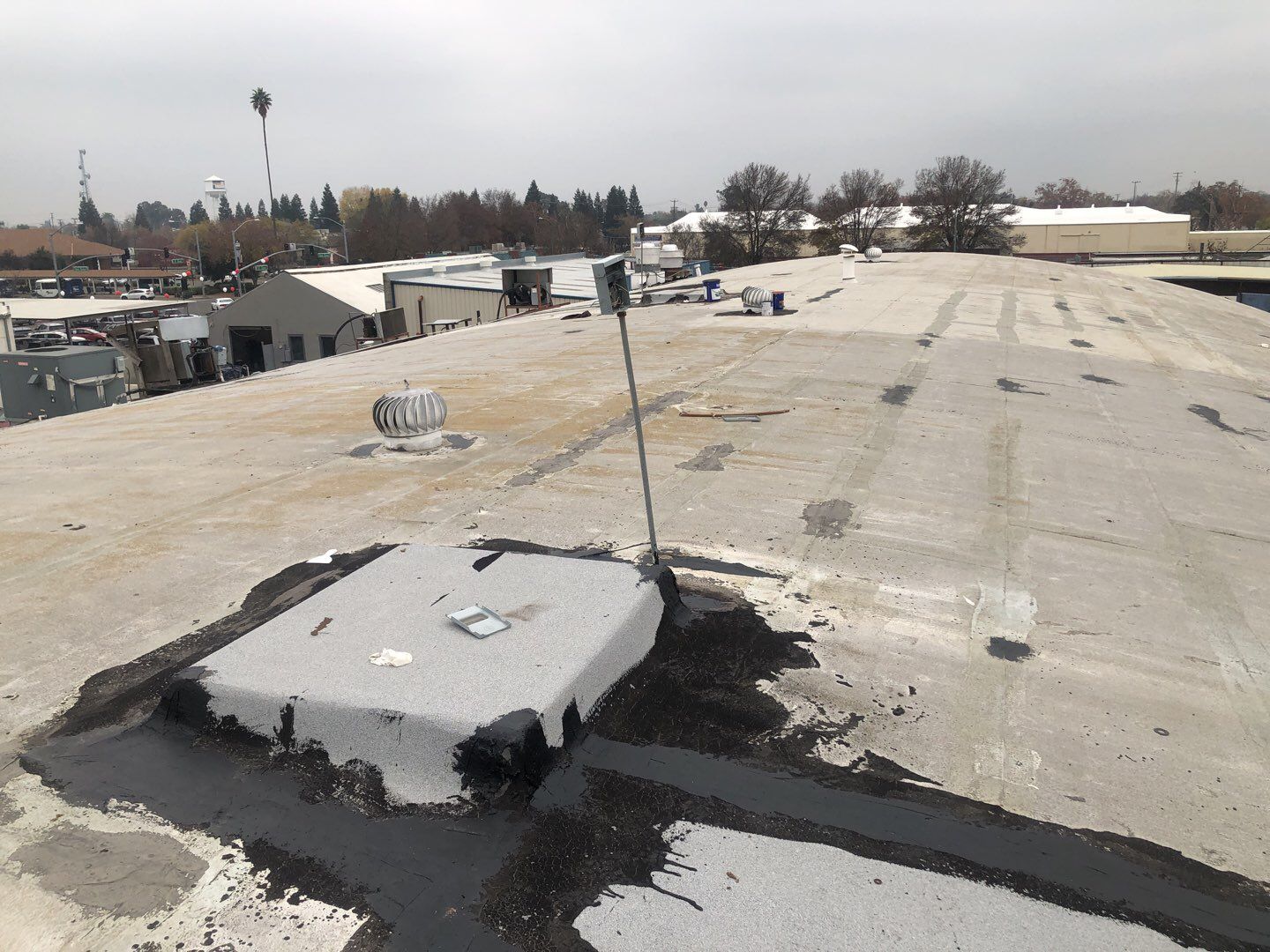 Spray foam and coatings using Conklin Benchmark/PUMA XL coatings and spray foam by Straight Edge Roofing Inc