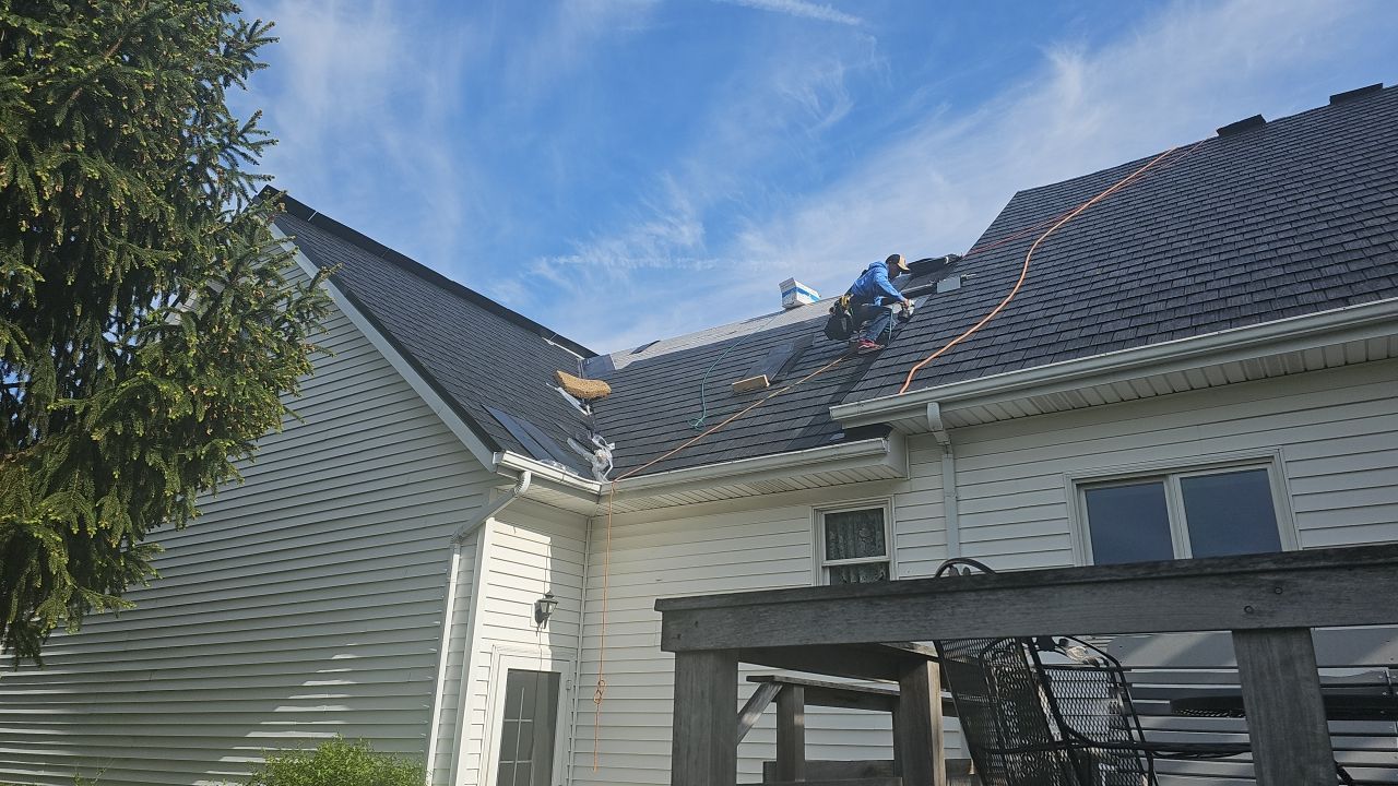 Residential Roofing Installation using Euro Shield Beaumount Shake Black by Nitro Roofing and Construction