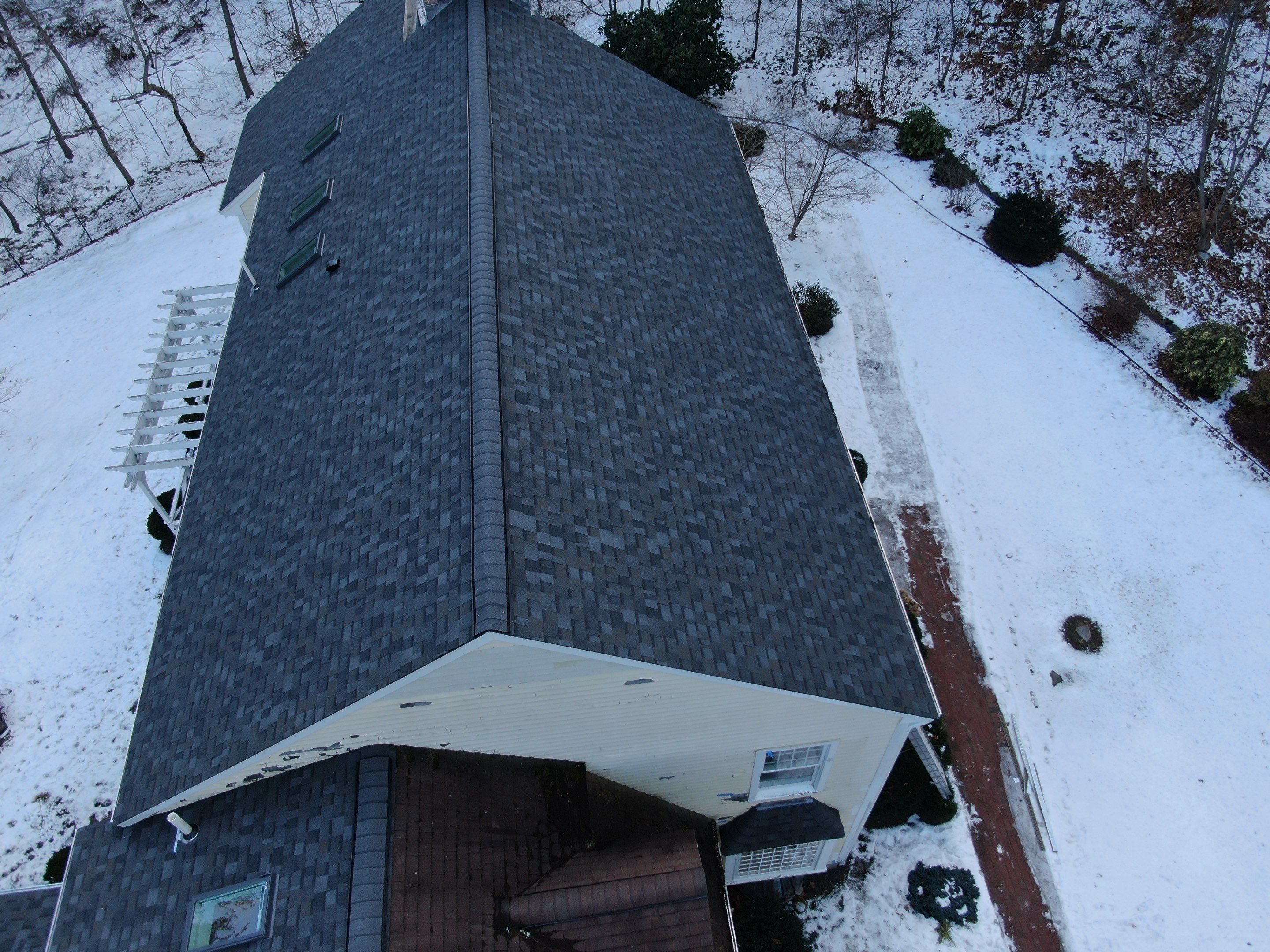 Full Roof Replacement + 5 New Velux Skylights with Relocation — Carlisle, MA by Mighty Dog Roofing of Greater Middlesex County
