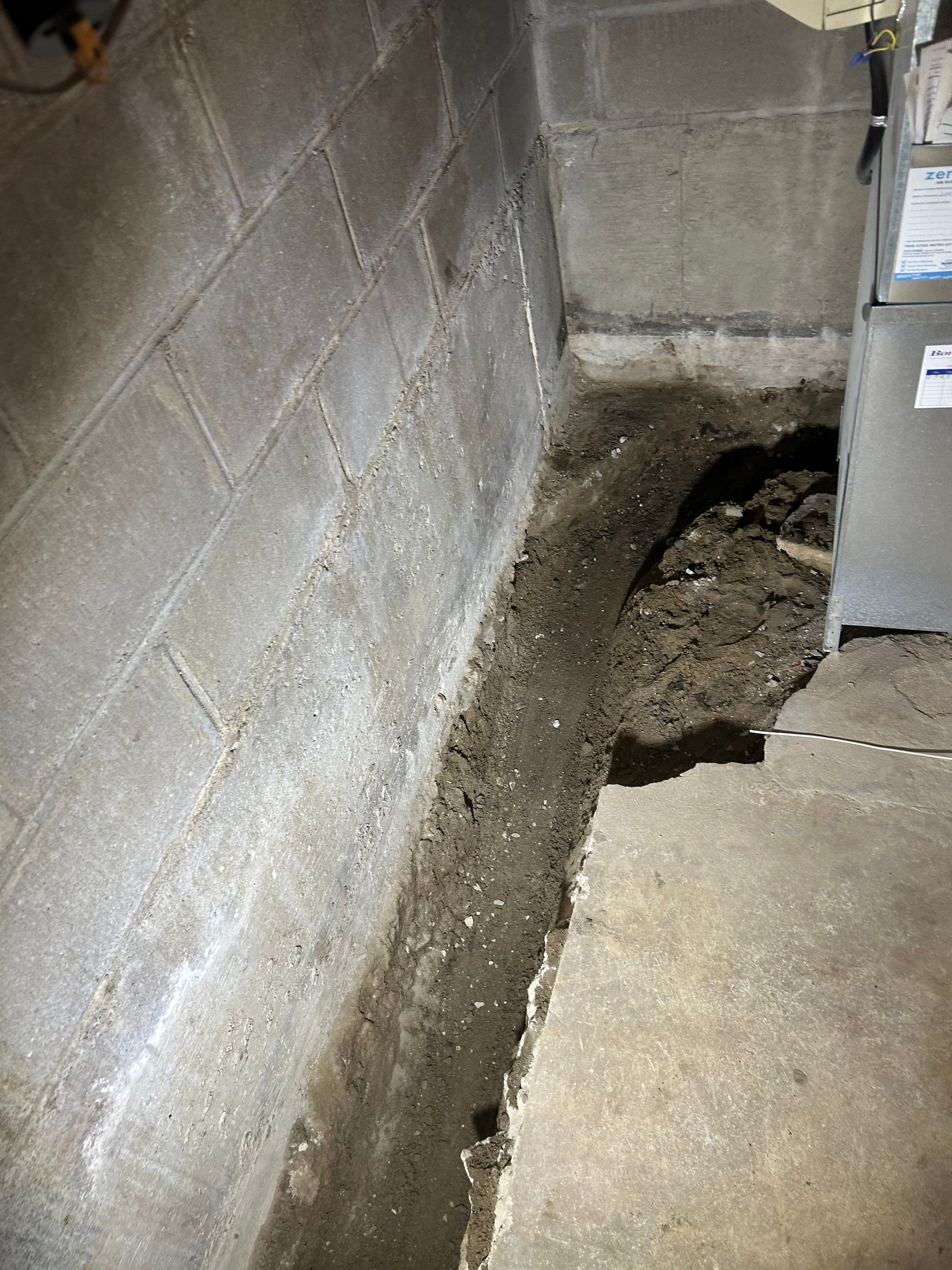 Drain tile for a General Contractor Partner by Waterproofing Northeast