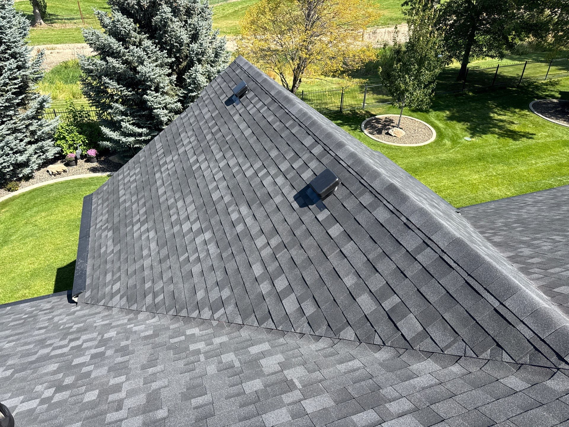 Middleton Residential Roof Replacement with Dark Grey Architectural Shingles by Olive Roofing